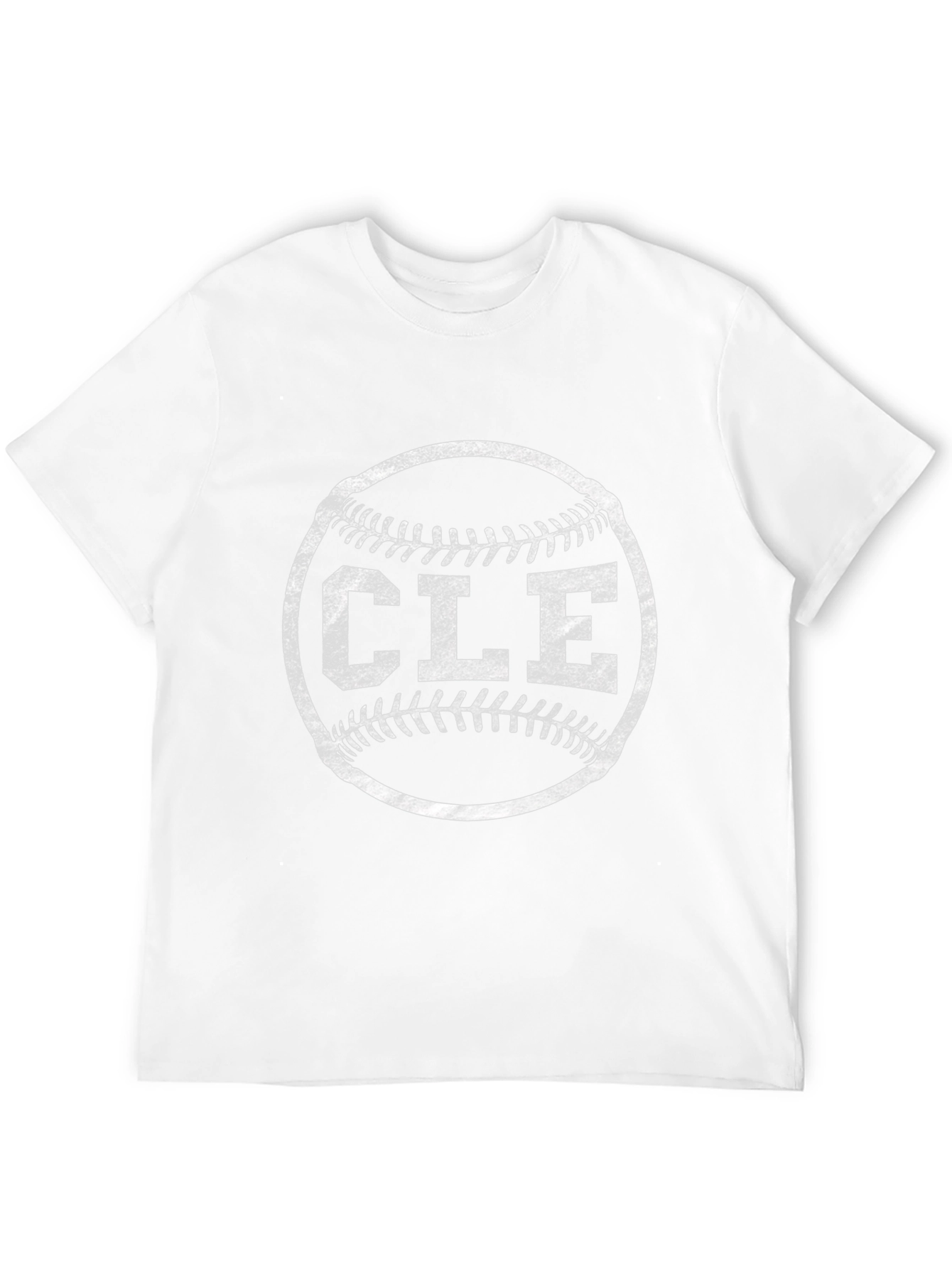 CLE Baseball T-Shirt - Distressed Design
