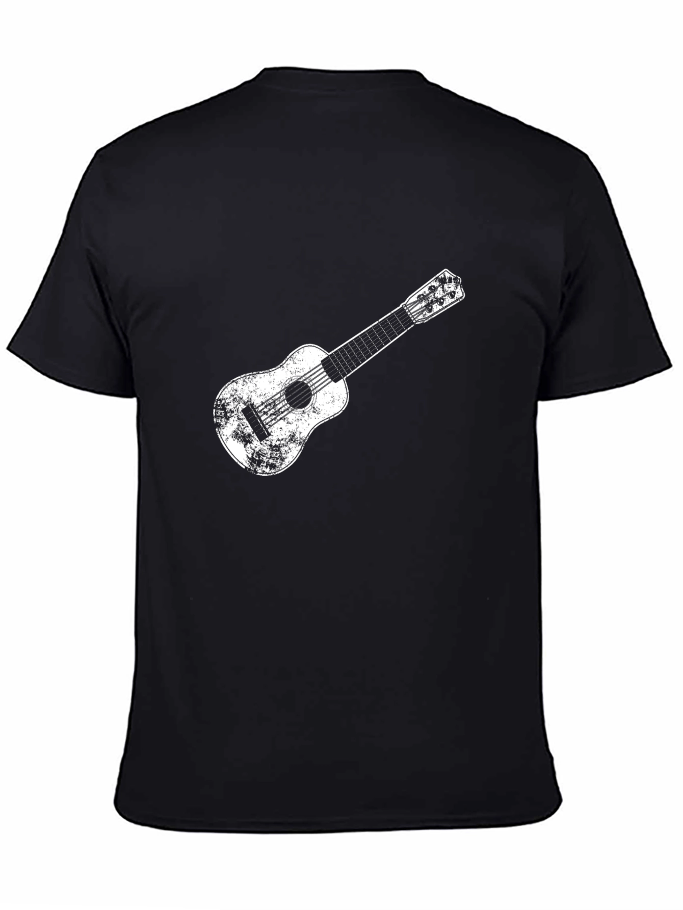 Distressed Guitar Graphic Black Tee