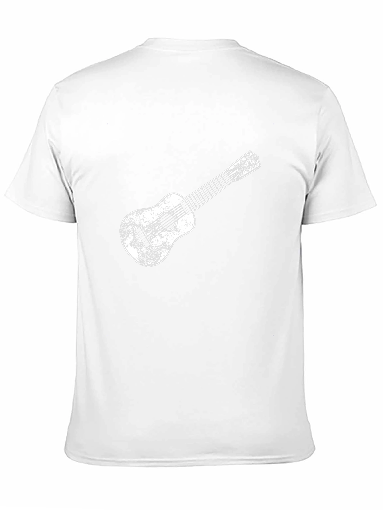 Distressed Guitar Graphic Black Tee