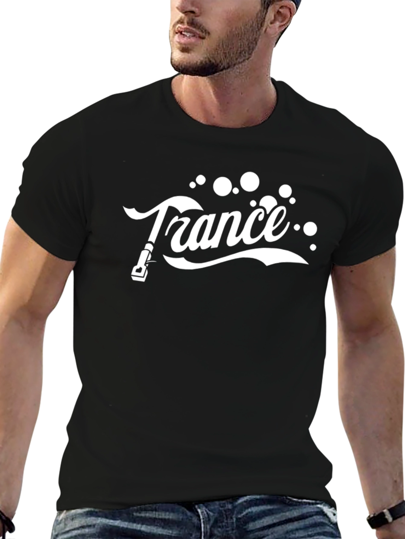 Trance Music DJ Black T-Shirt