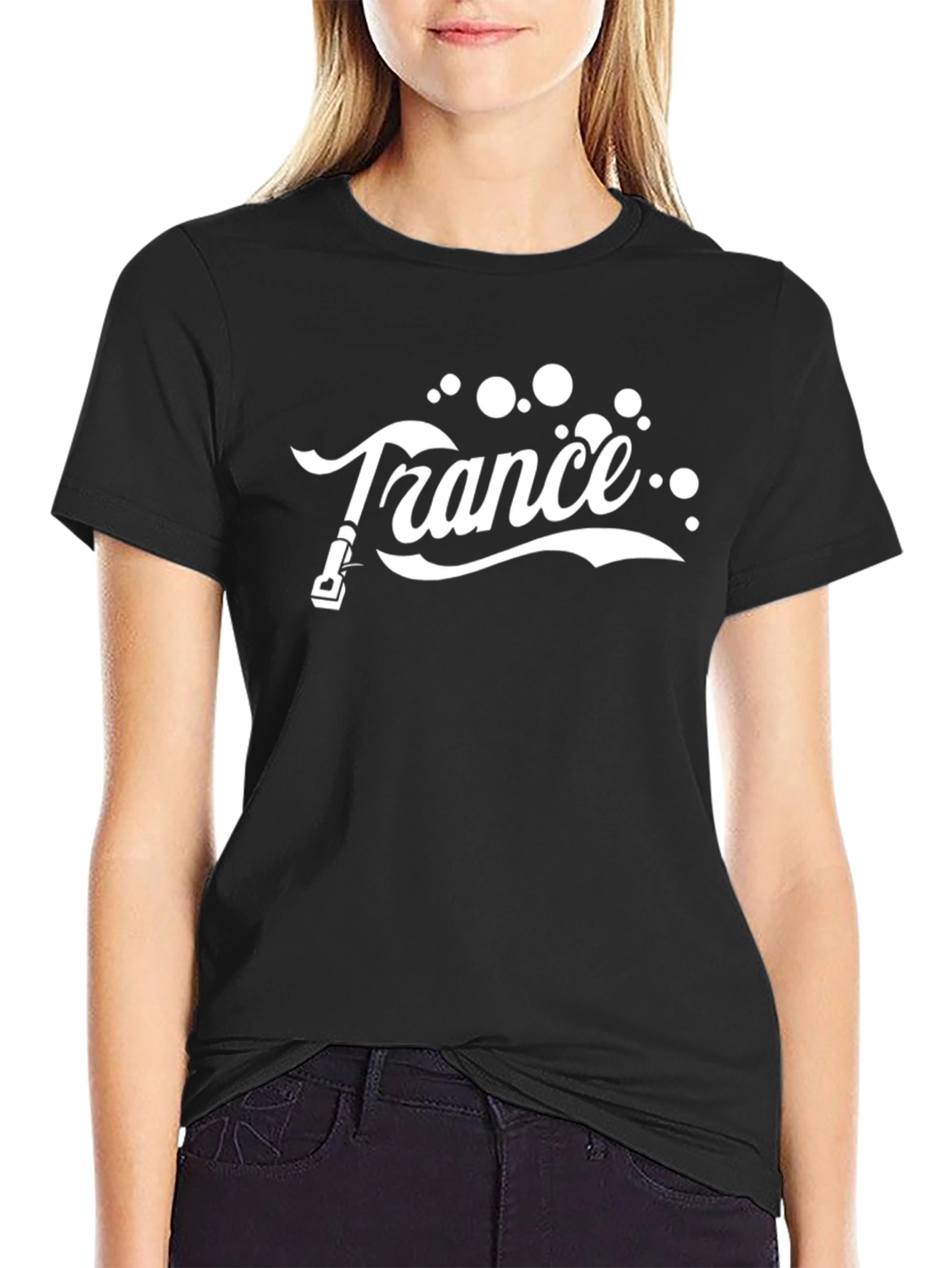 Trance Music DJ Black T-Shirt