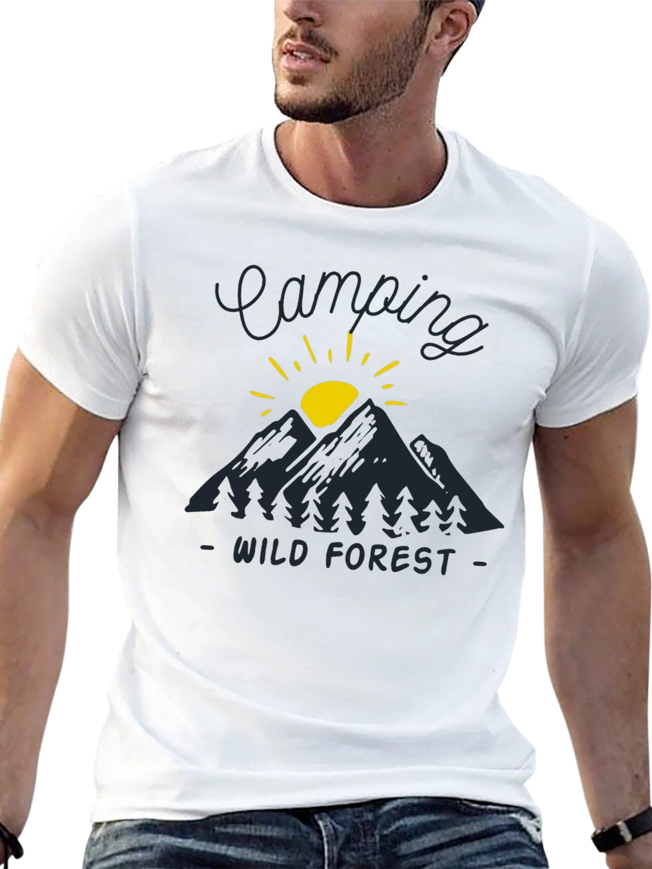 Camping Wild Forest Graphic T-Shirt
