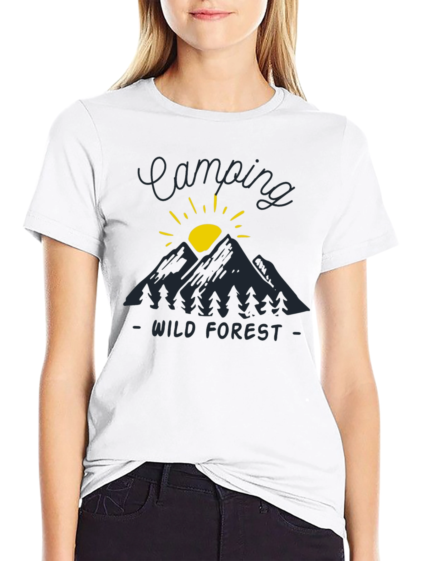 Camping Wild Forest Graphic T-Shirt