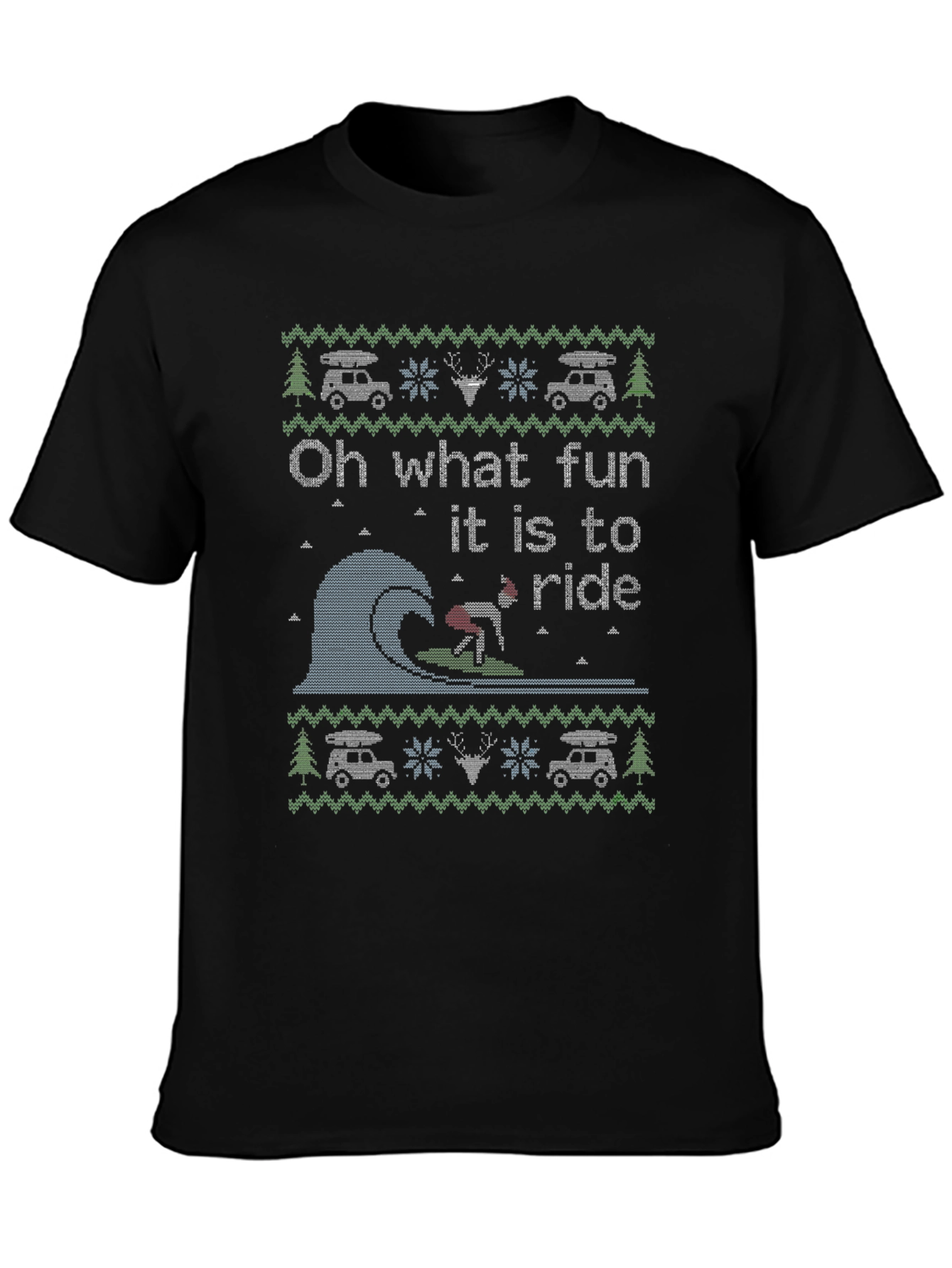 Humorous Oh What Fun to Ride Christmas T-Shirt