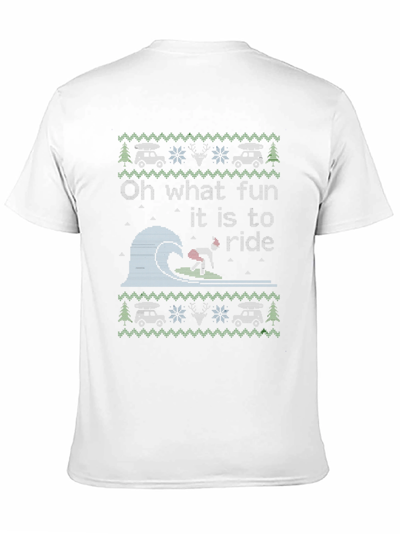 Humorous Oh What Fun to Ride Christmas T-Shirt