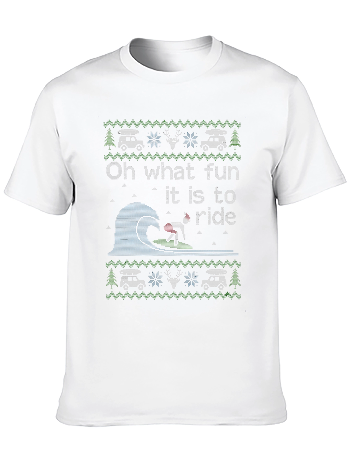 Humorous Oh What Fun to Ride Christmas T-Shirt