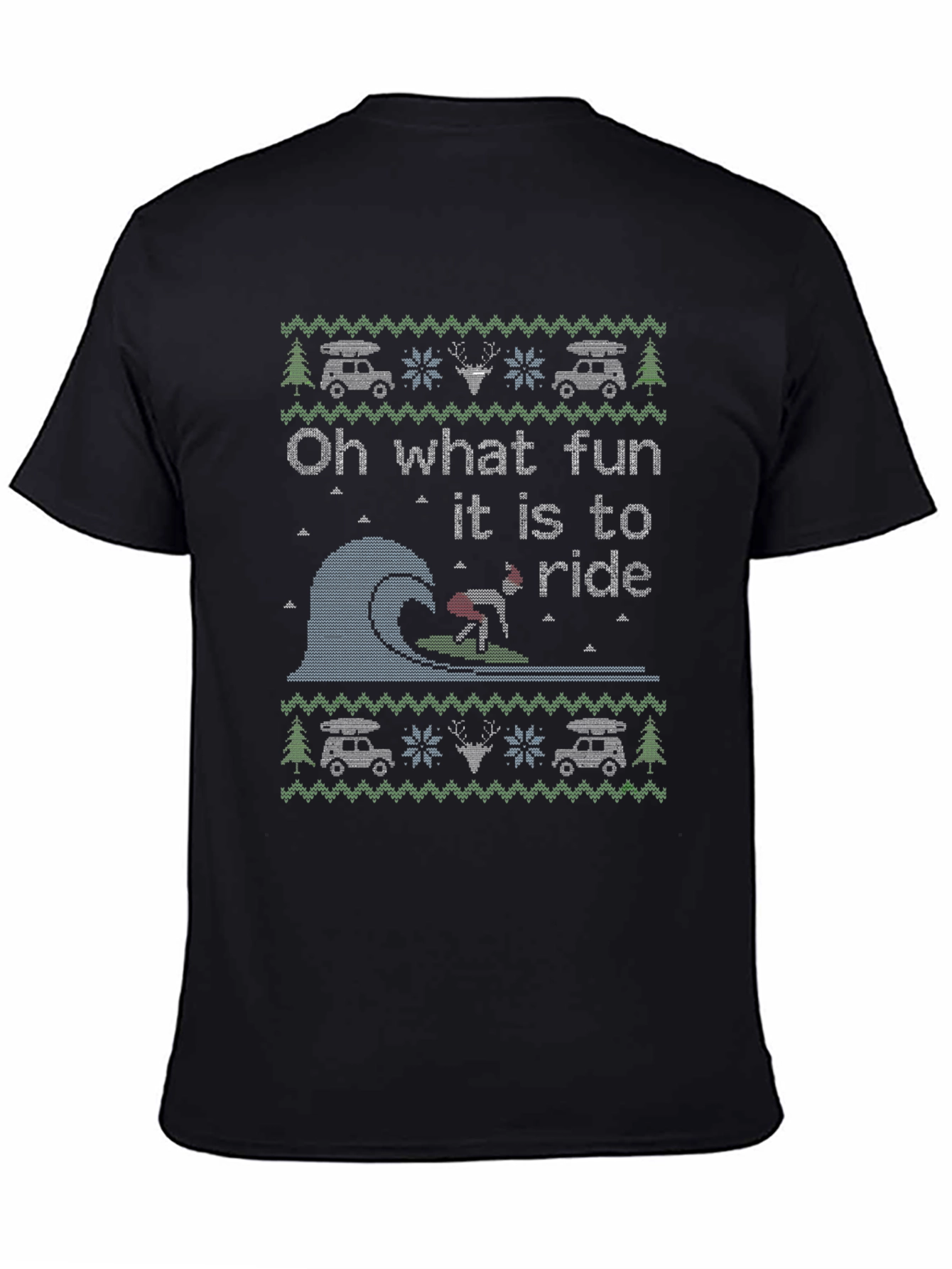 Humorous Oh What Fun to Ride Christmas T-Shirt