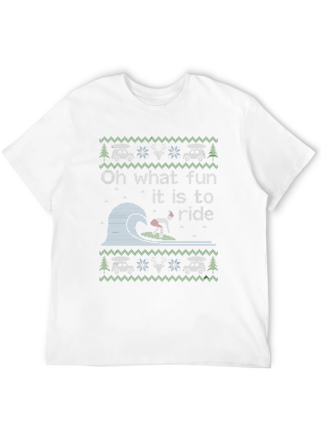 Humorous Oh What Fun to Ride Christmas T-Shirt