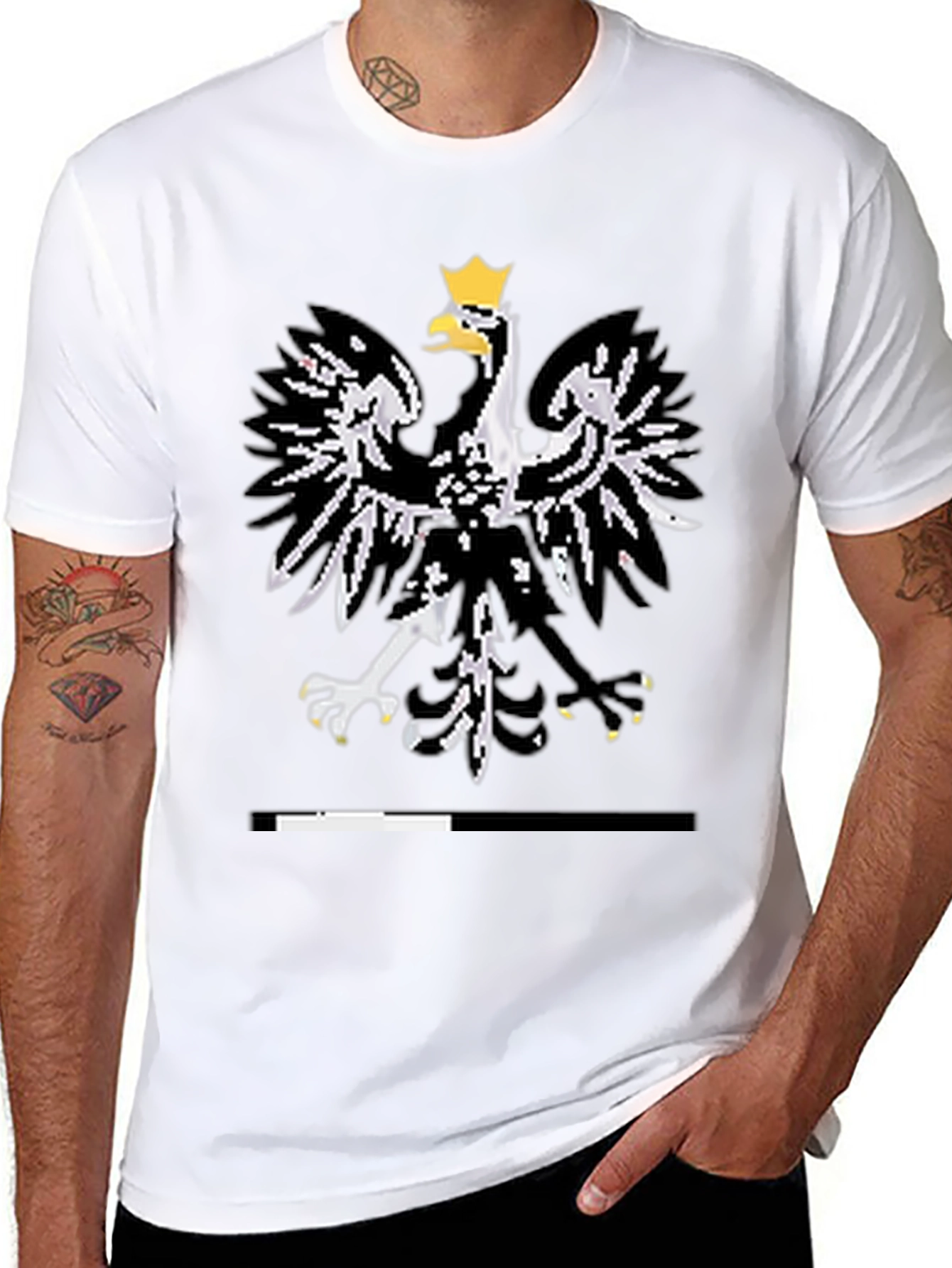 Polish Eagle Black T-Shirt - Mens Graphic Tee