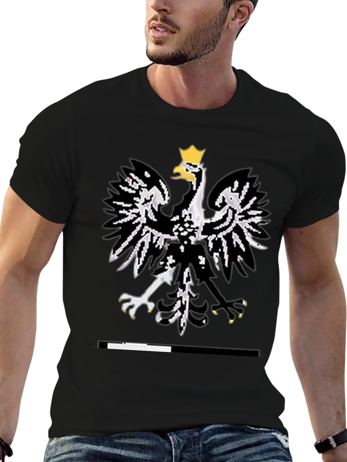 Polish Eagle Black T-Shirt - Mens Graphic Tee