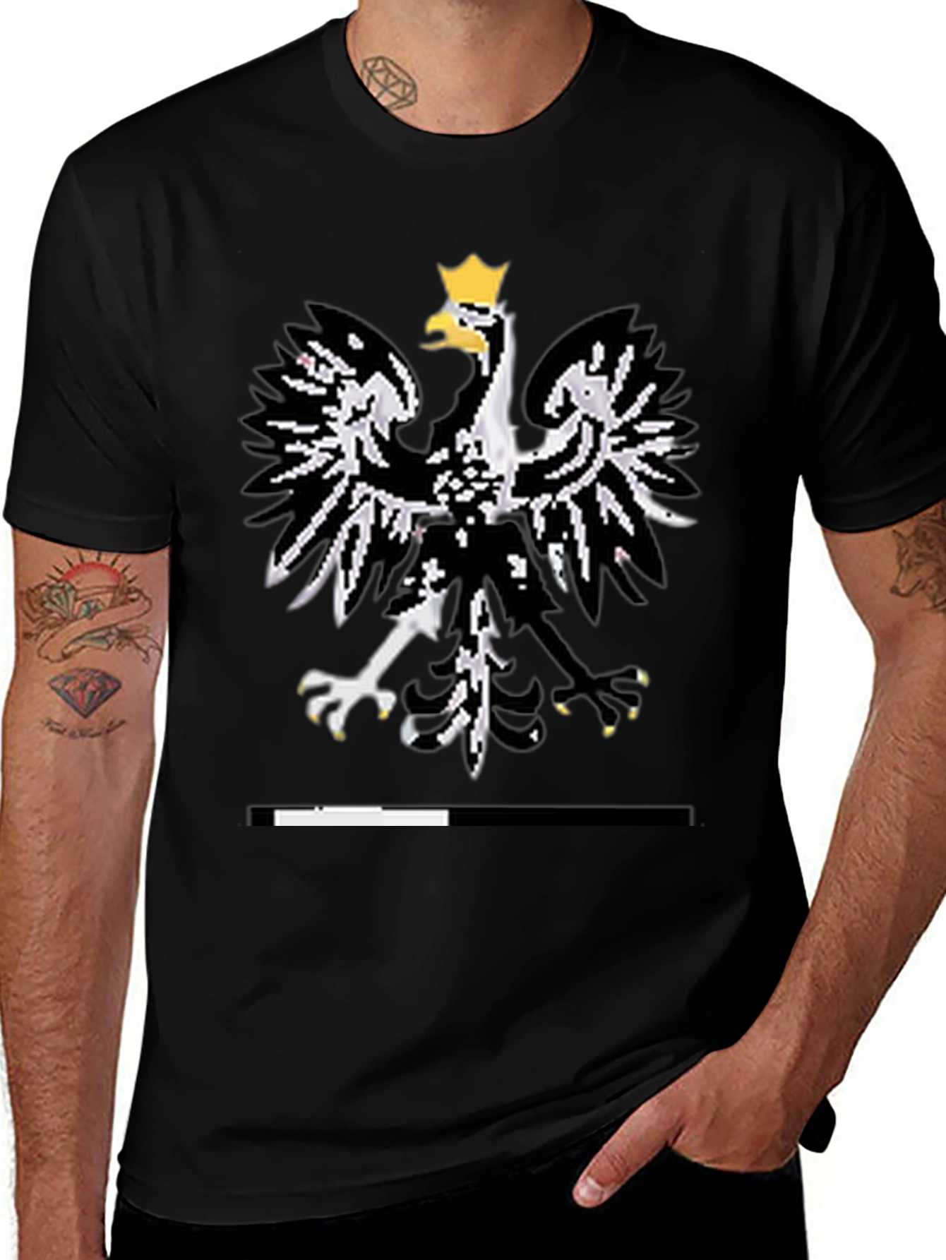 Polish Eagle Black T-Shirt - Mens Graphic Tee