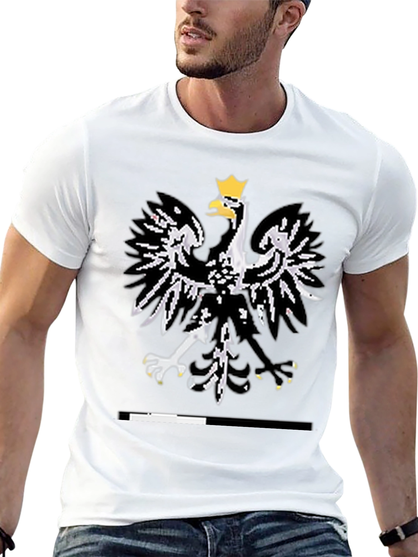 Polish Eagle Black T-Shirt - Mens Graphic Tee