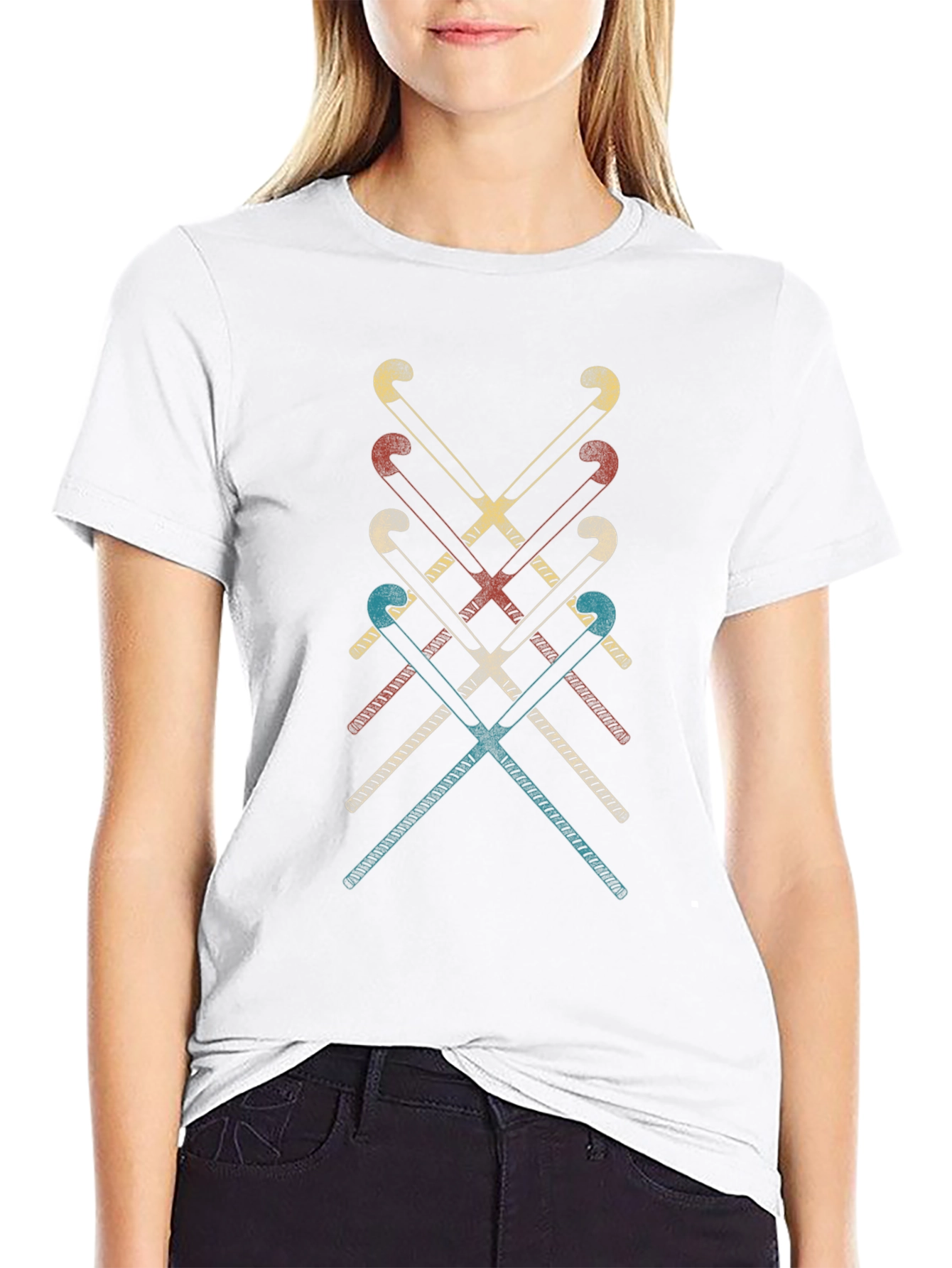 Retro Hockey Sticks Graphic Tee