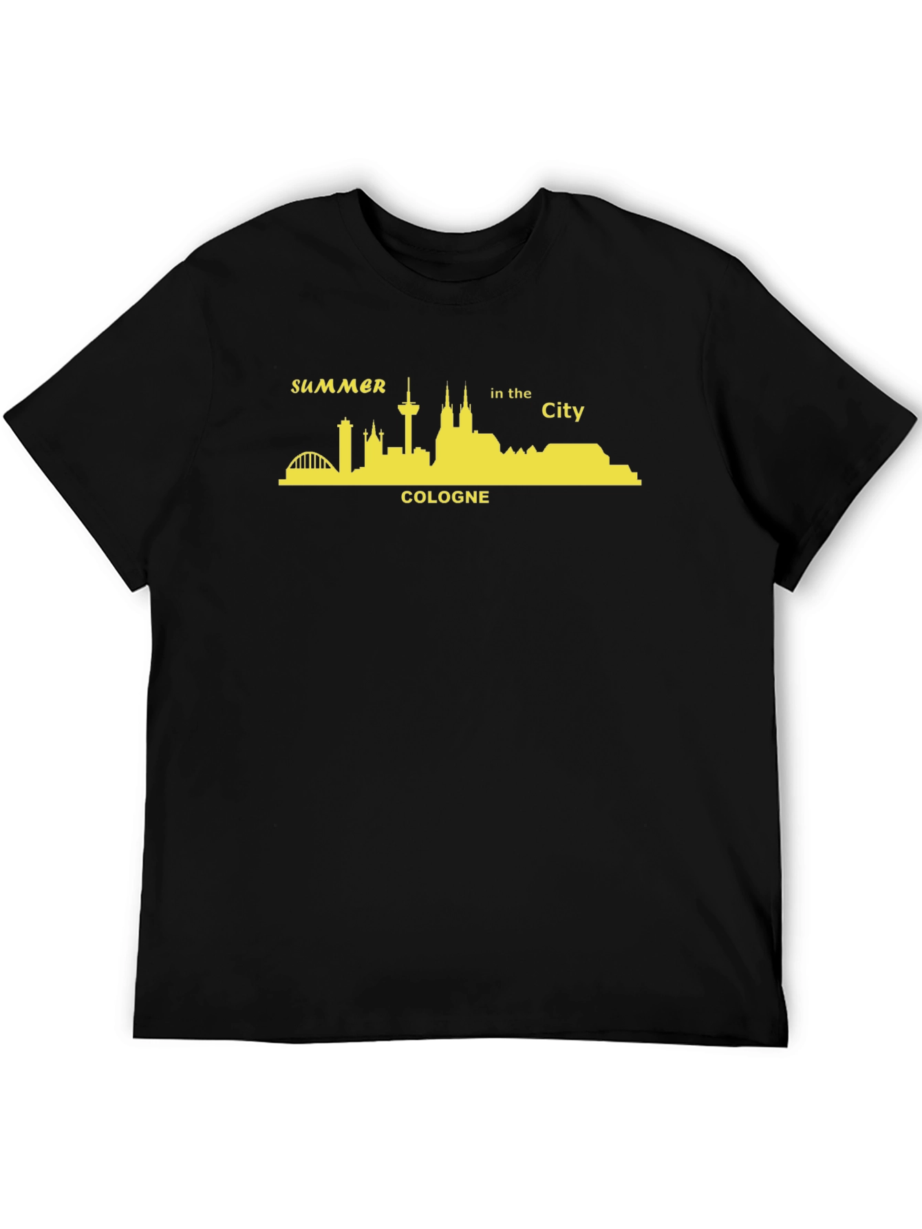 Cologne Summer City Skyline Graphic T-Shirt