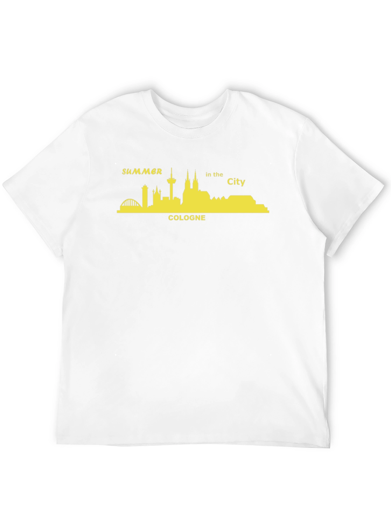 Cologne Summer City Skyline Graphic T-Shirt