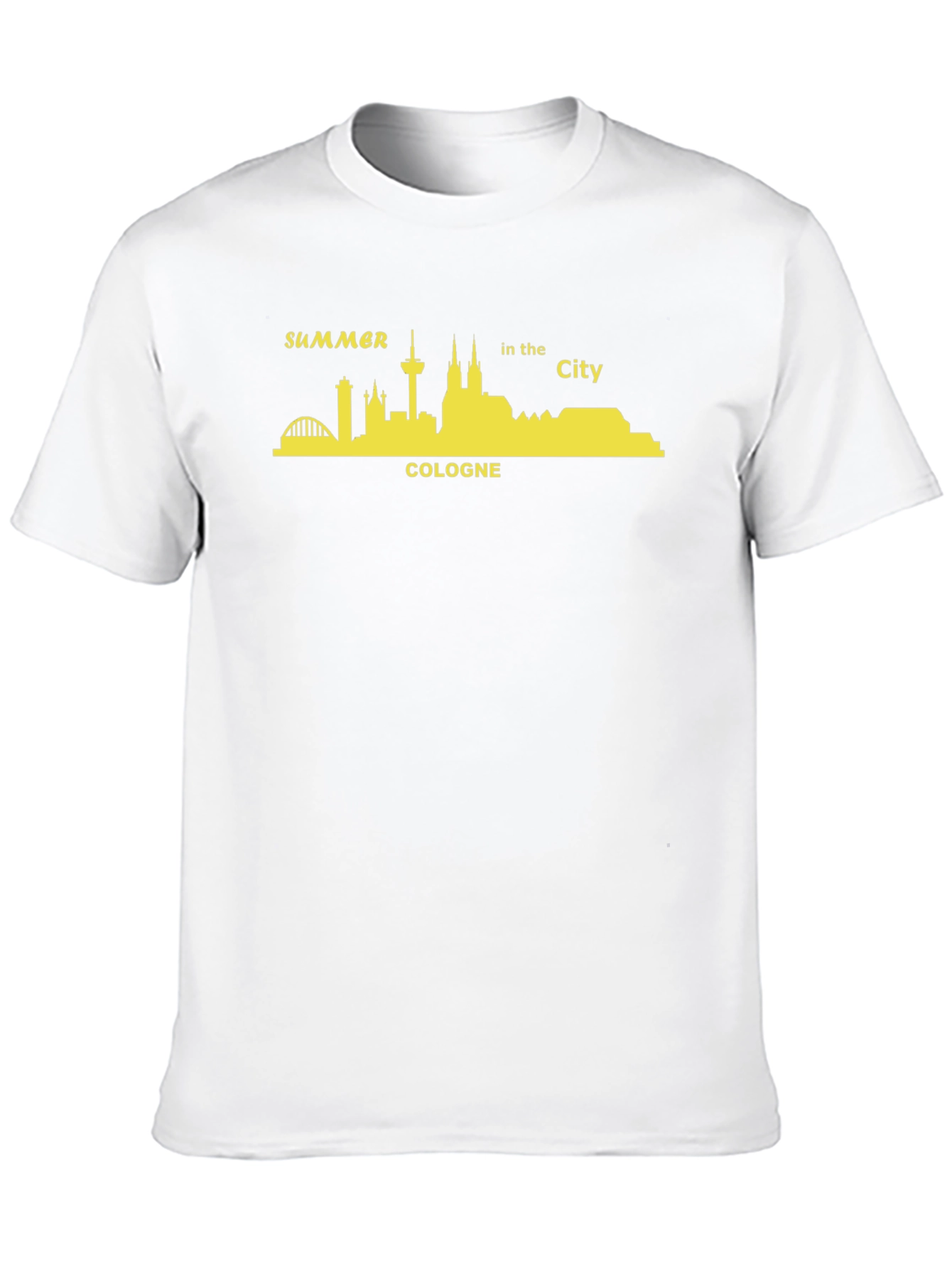 Cologne Summer City Skyline Graphic T-Shirt