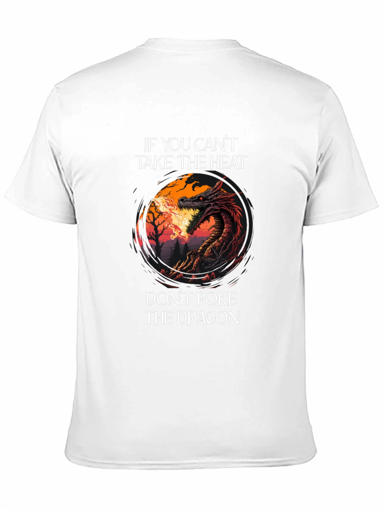 Dragon Heat Graphic Tee - Mens Black T-Shirt