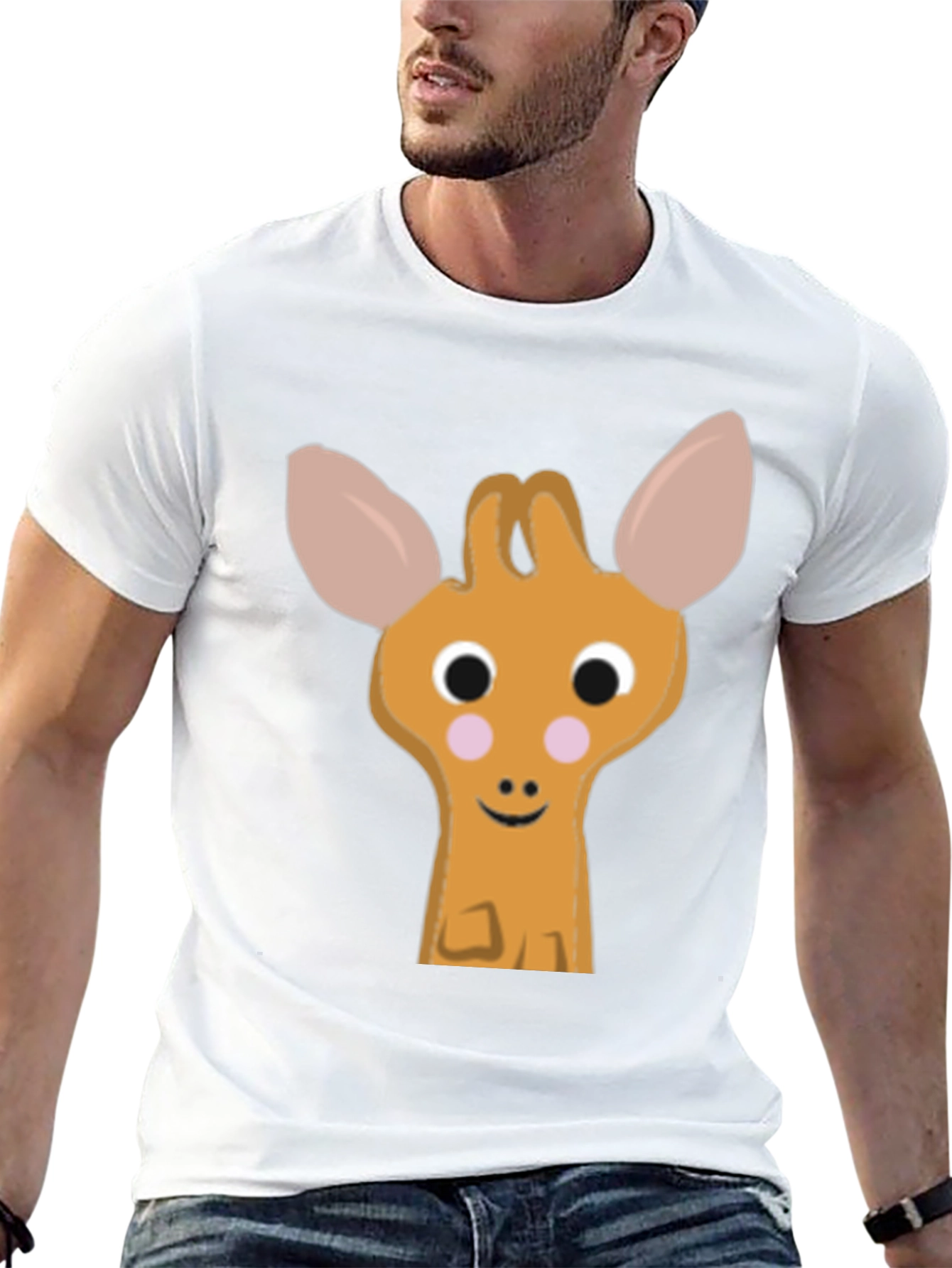 Cute Giraffe Graphic Tee - Soft Cotton Comfort