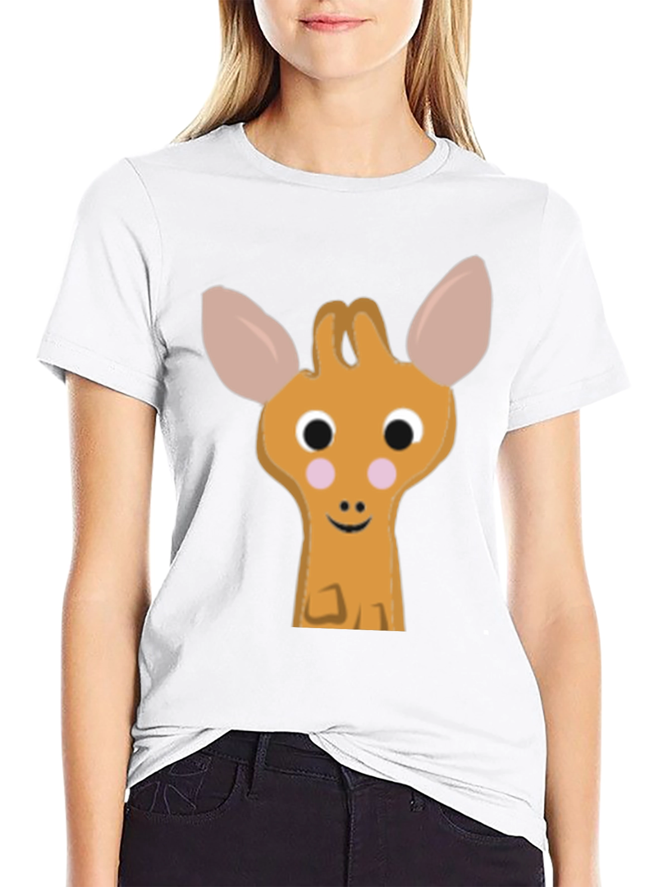 Cute Giraffe Graphic Tee - Soft Cotton Comfort