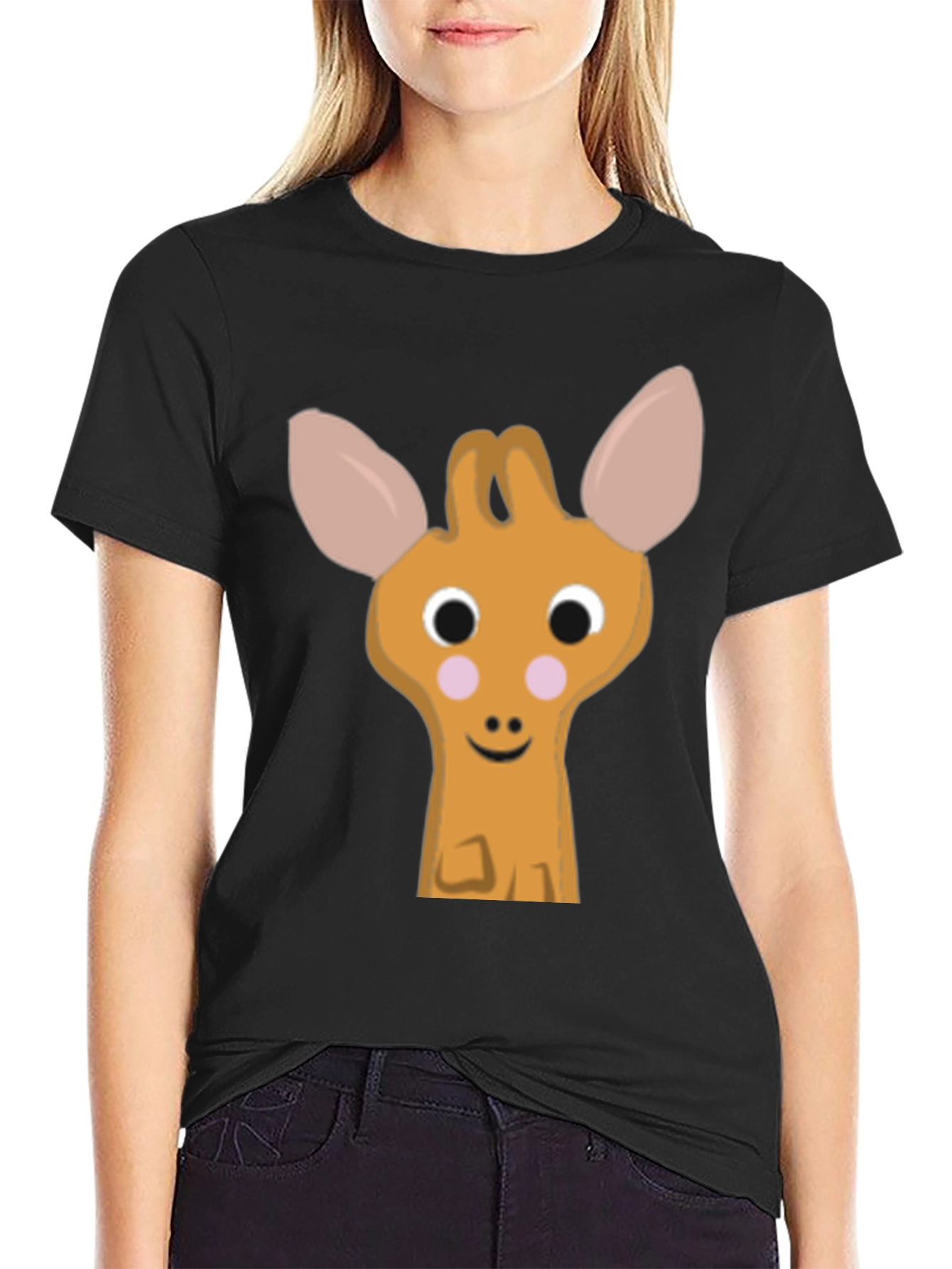 Cute Giraffe Graphic Tee - Soft Cotton Comfort