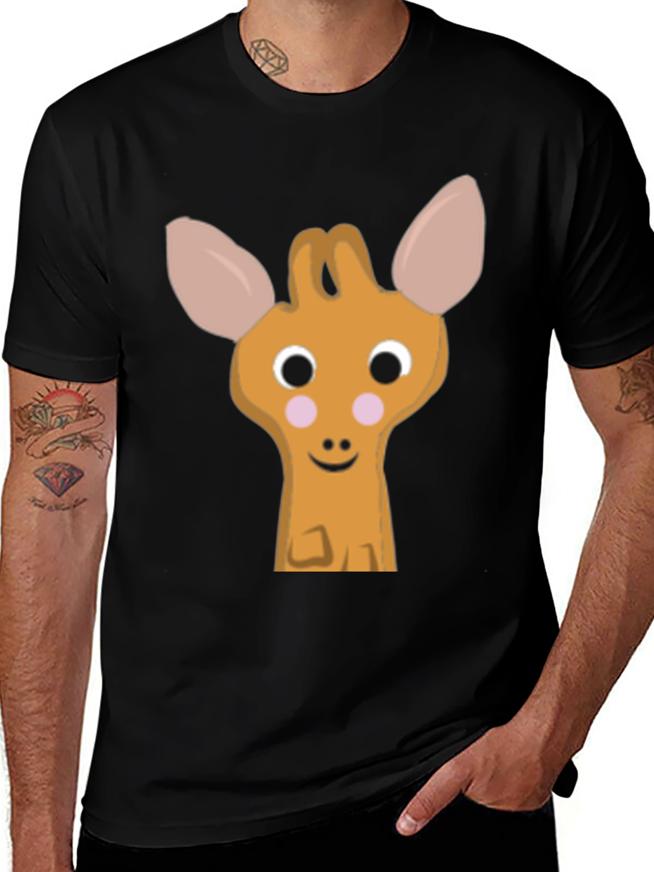 Cute Giraffe Graphic Tee - Soft Cotton Comfort