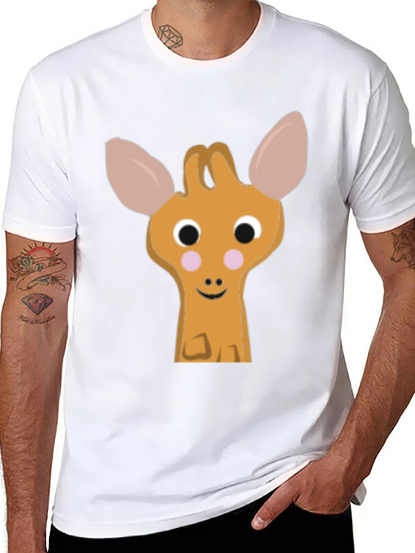 Cute Giraffe Graphic Tee - Soft Cotton Comfort