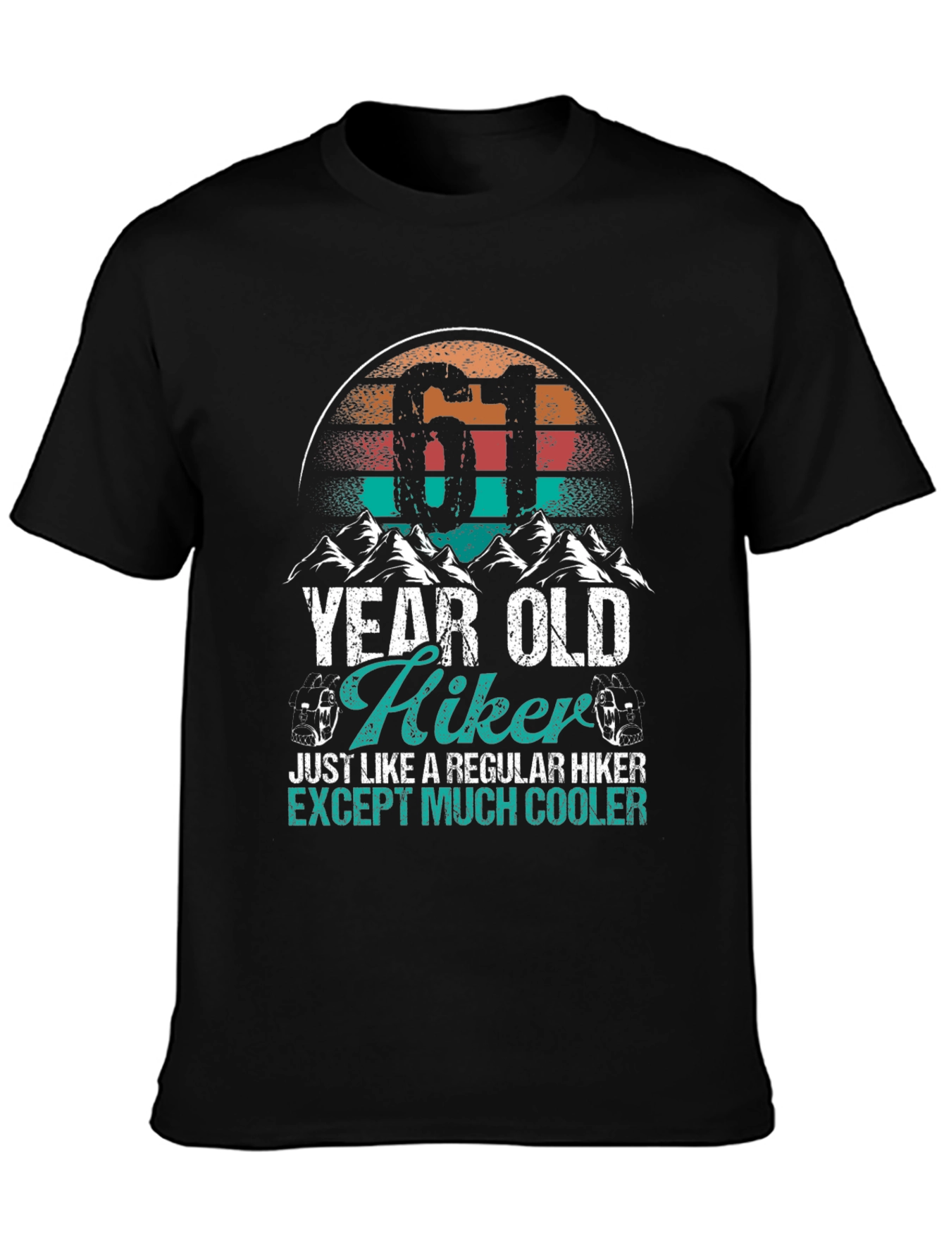 61 Year Old Hiker T-Shirt - Cool Hiking Apparel