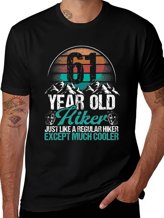 61 Year Old Hiker T-Shirt - Cool Hiking Apparel