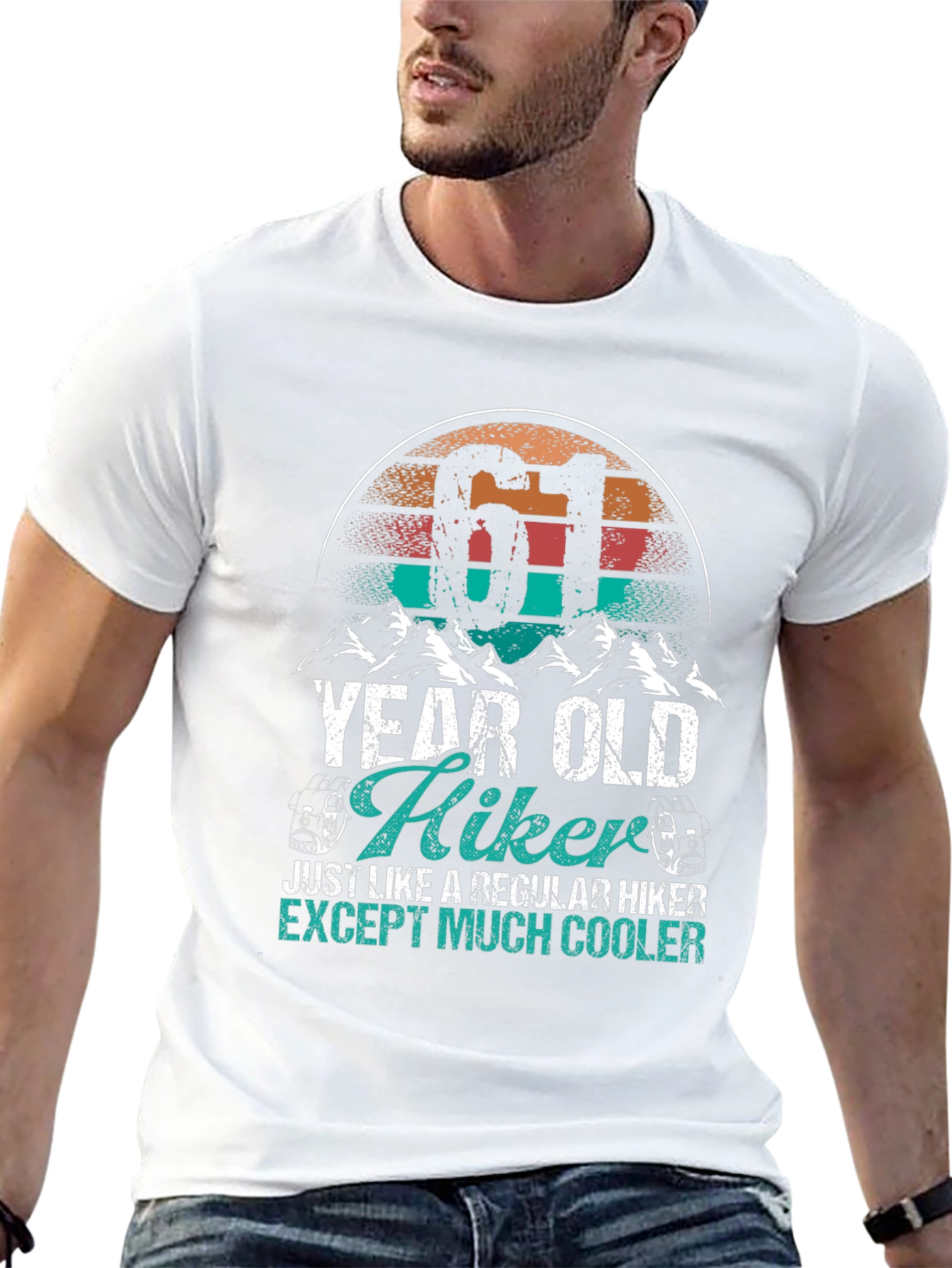 61 Year Old Hiker T-Shirt - Cool Hiking Apparel