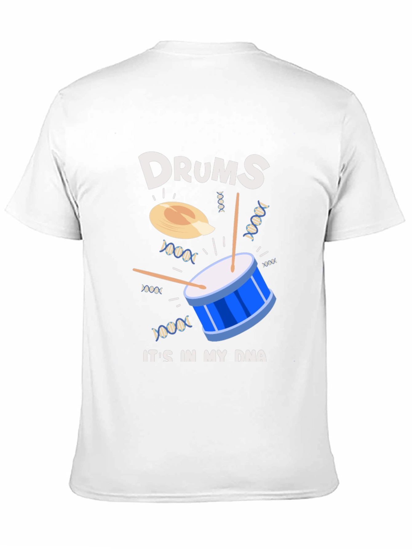 Drums in My DNA Graphic T-Shirt - Black