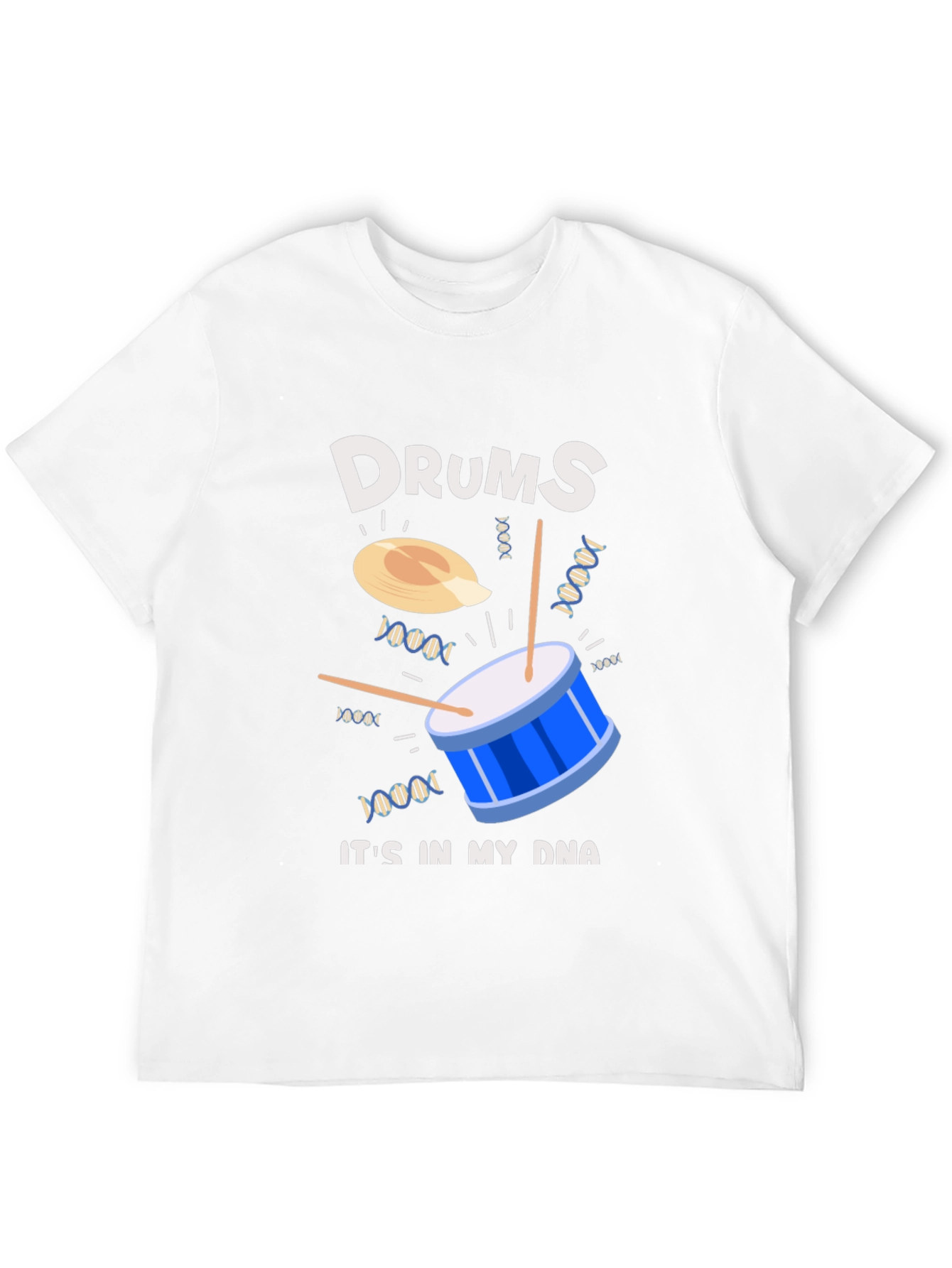 Drums in My DNA Graphic T-Shirt - Black