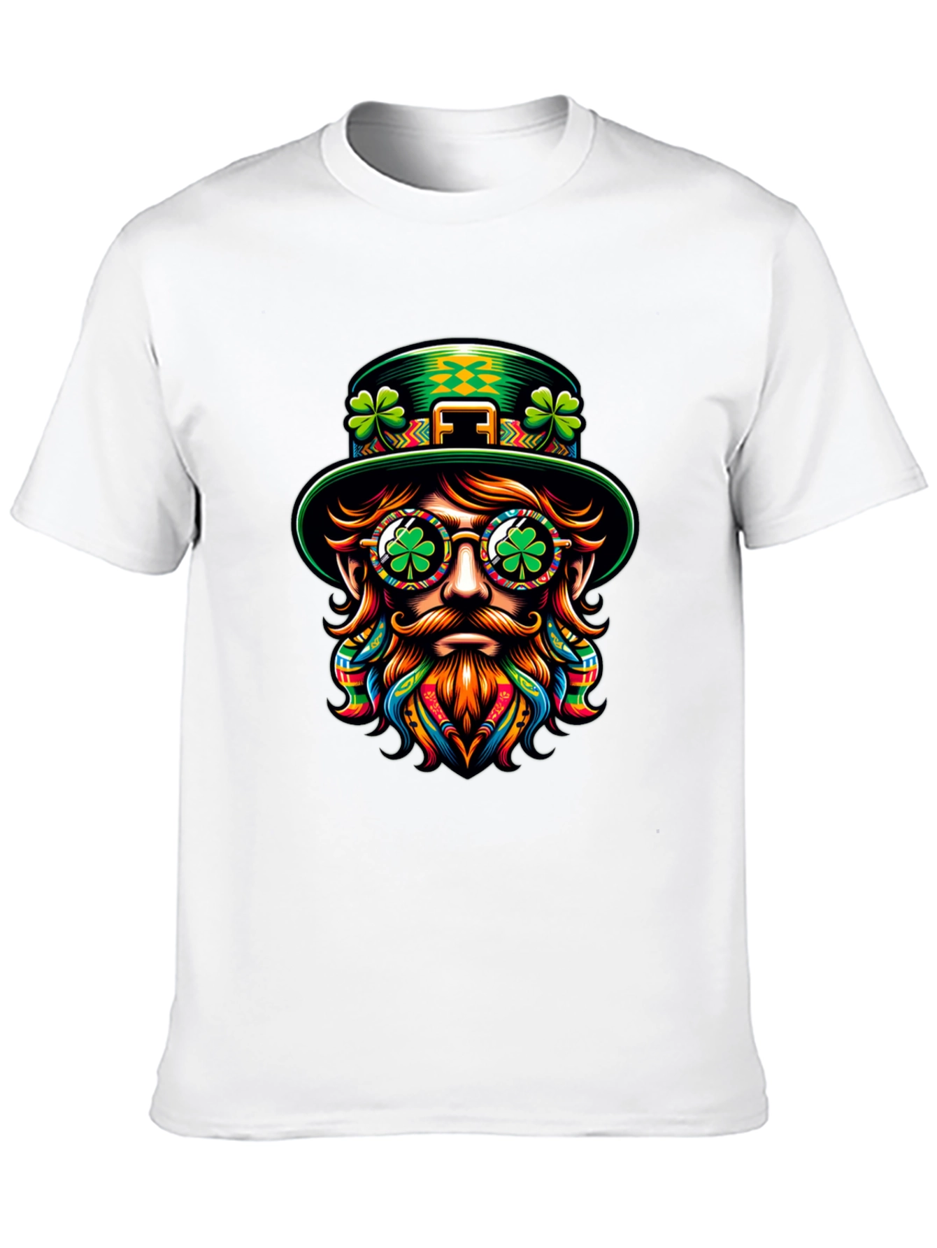 St Patricks Day Leprechaun Graphic Tee - Black