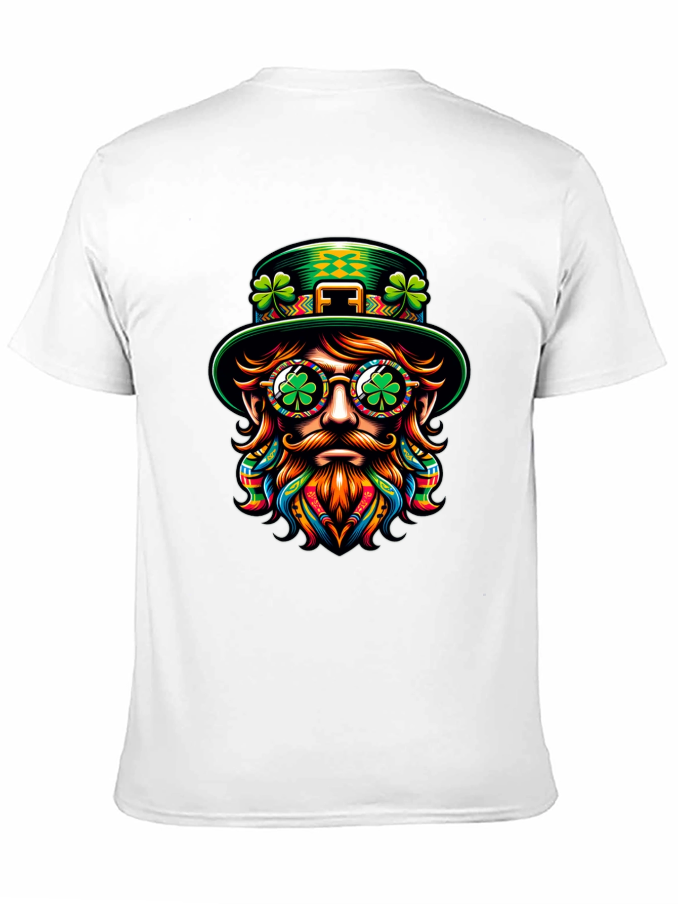 St Patricks Day Leprechaun Graphic Tee - Black