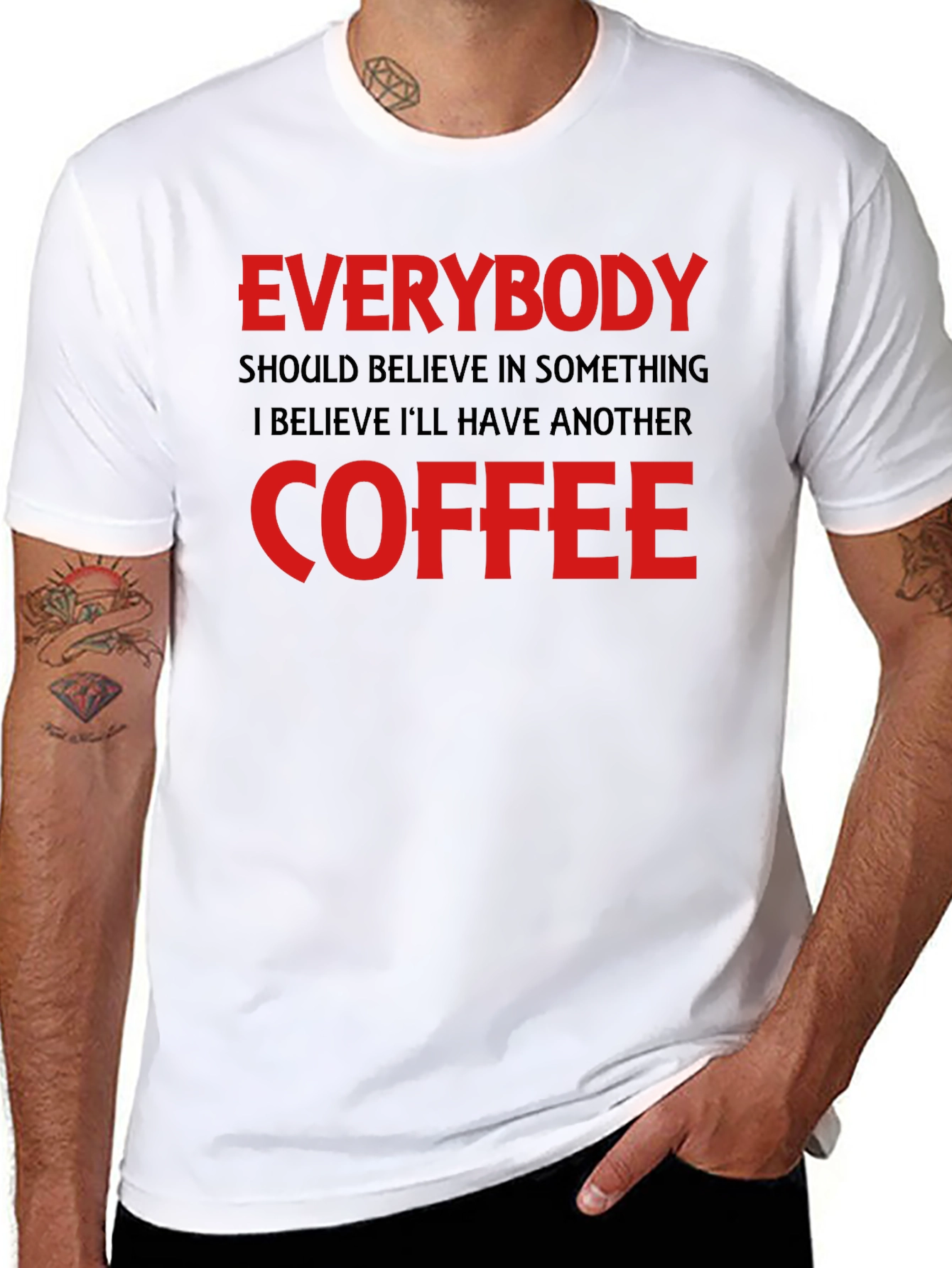 Everybody Coffee Black T-Shirt