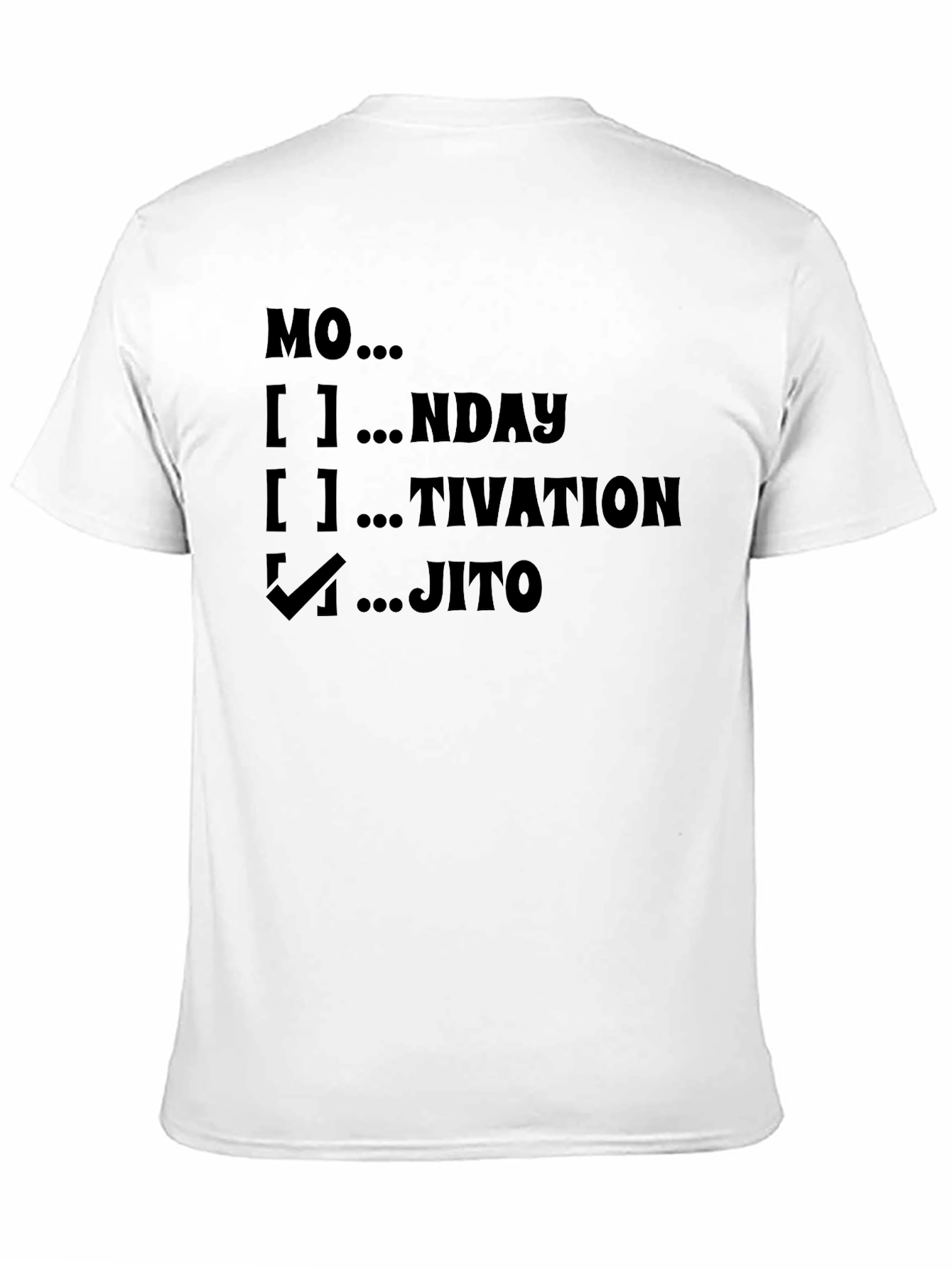 Funny Mo...Jito Mens Black Graphic T-Shirt