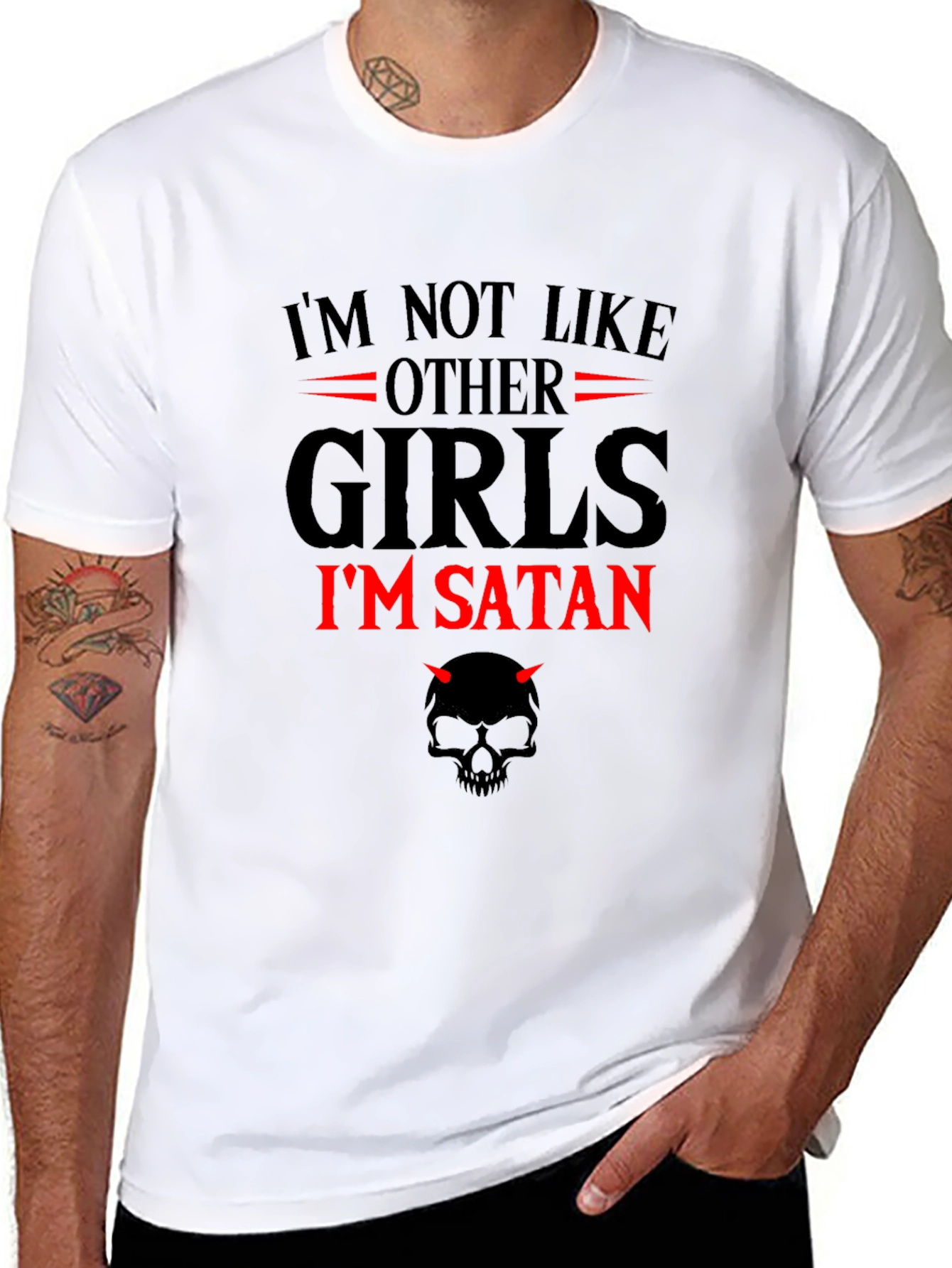 Im Not Like Other Girls Im Satan Graphic T-Shirt