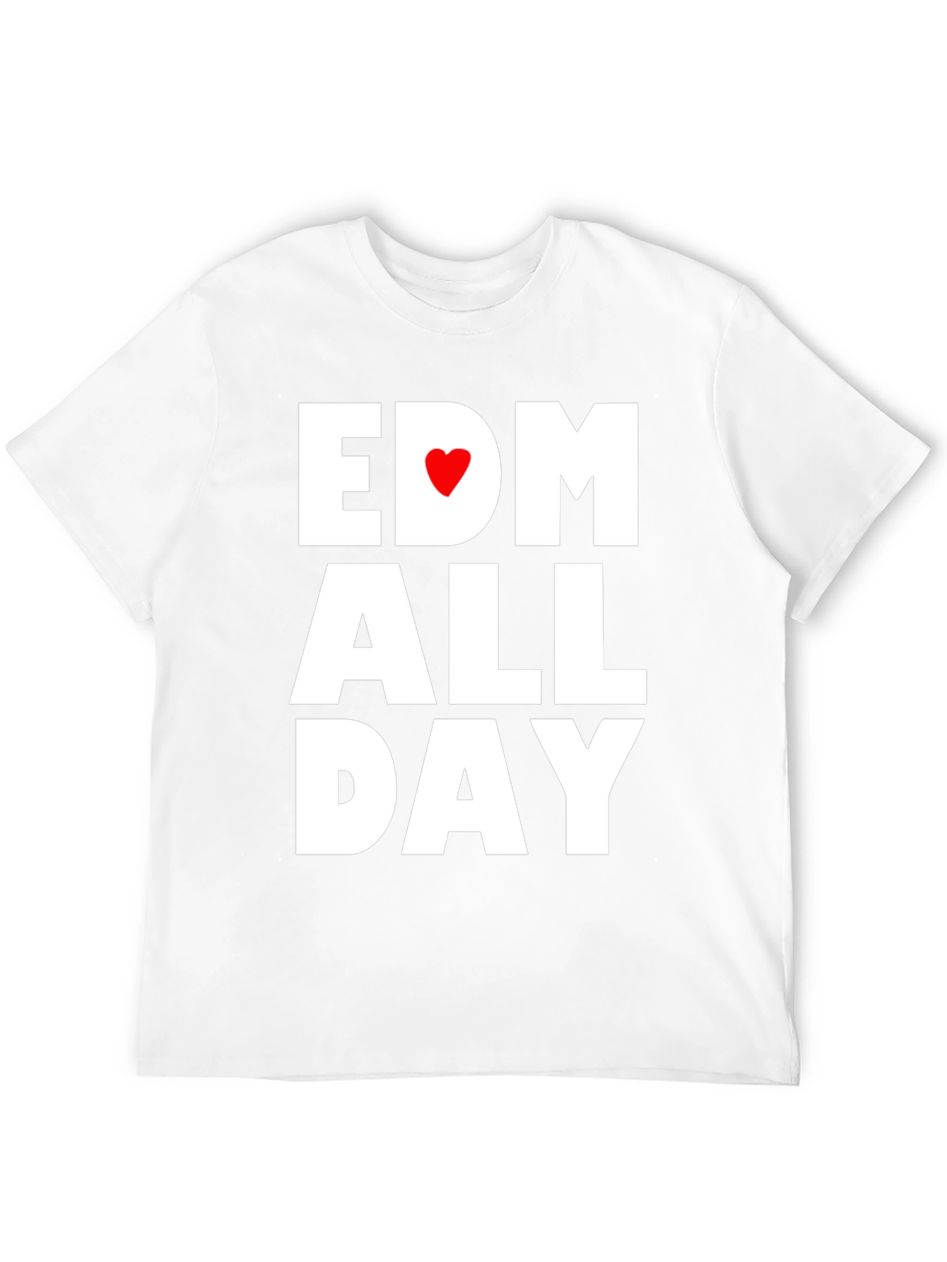 EDM All Day Black Graphic Tee