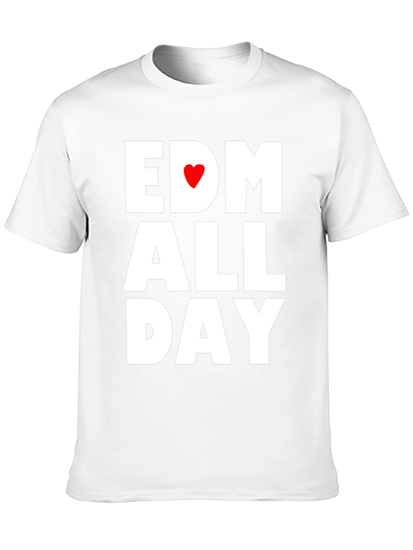 EDM All Day Black Graphic Tee