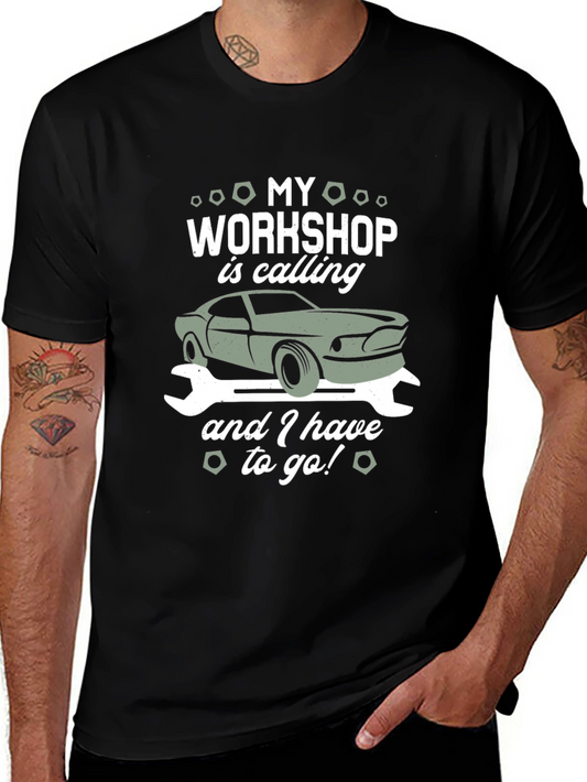 Workshop Calling T-Shirt - Auto Mechanic Tee
