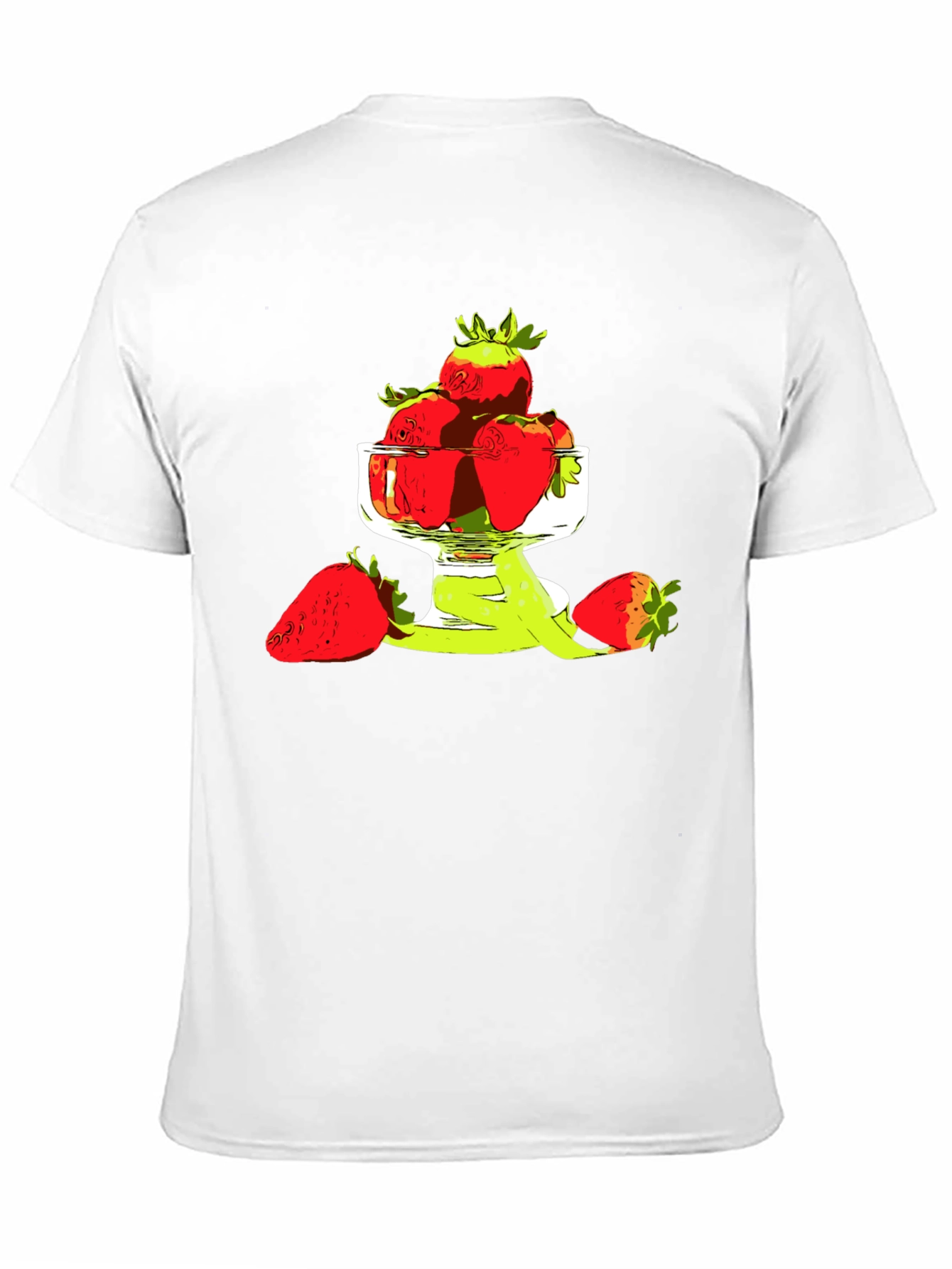 Strawberry Bowl Graphic T-Shirt