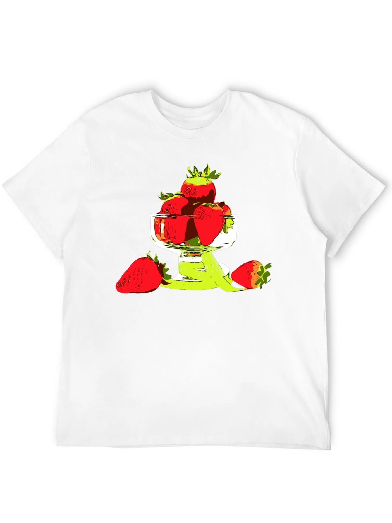 Strawberry Bowl Graphic T-Shirt