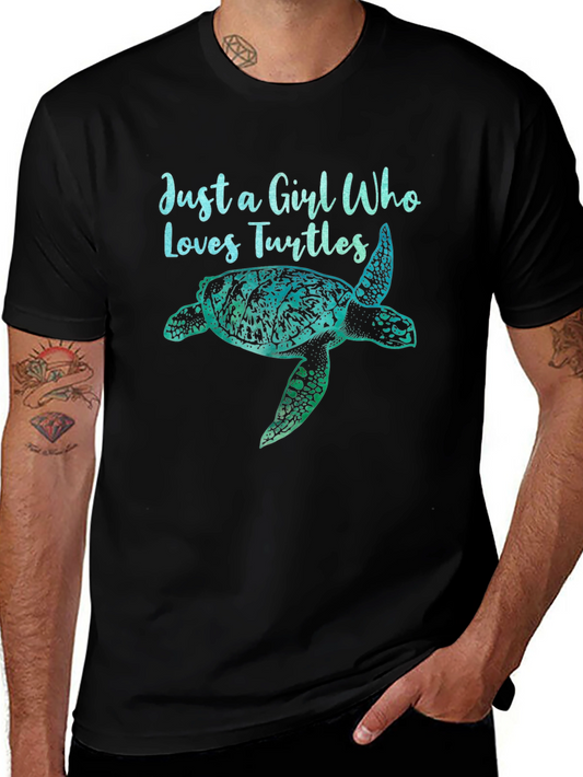 Just a Girl Who Loves Turtles Graphic Tee