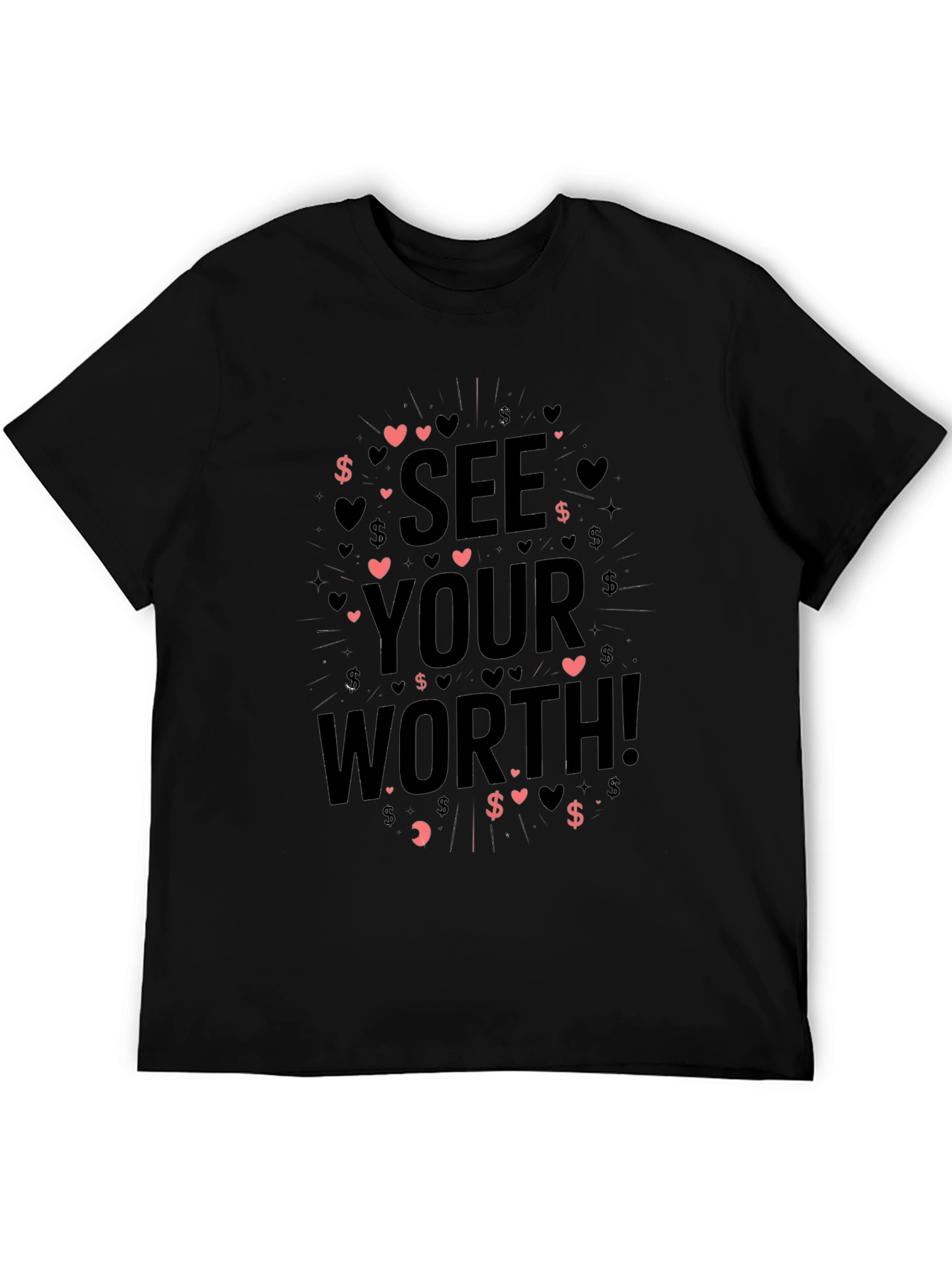 See Your Worth Black Graphic Tee