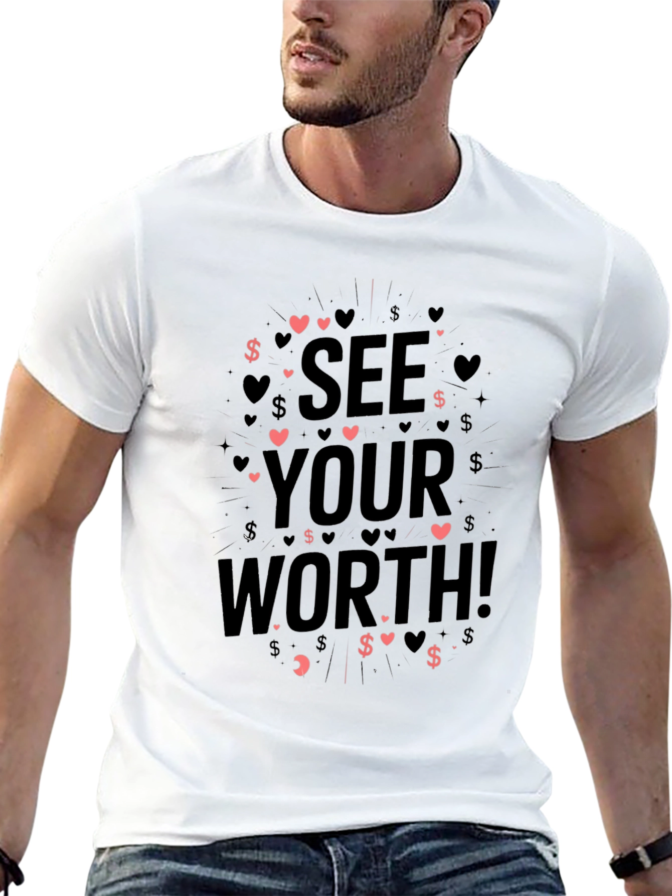 See Your Worth Black Graphic Tee