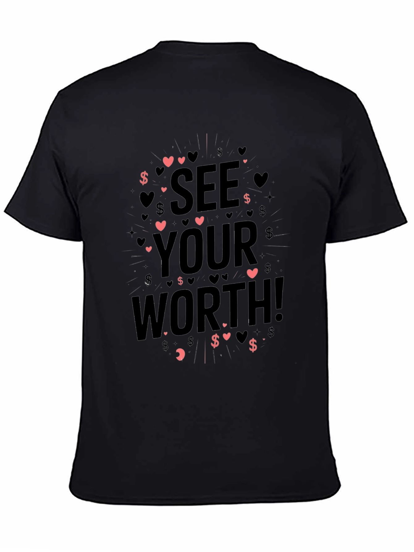 See Your Worth Black Graphic Tee