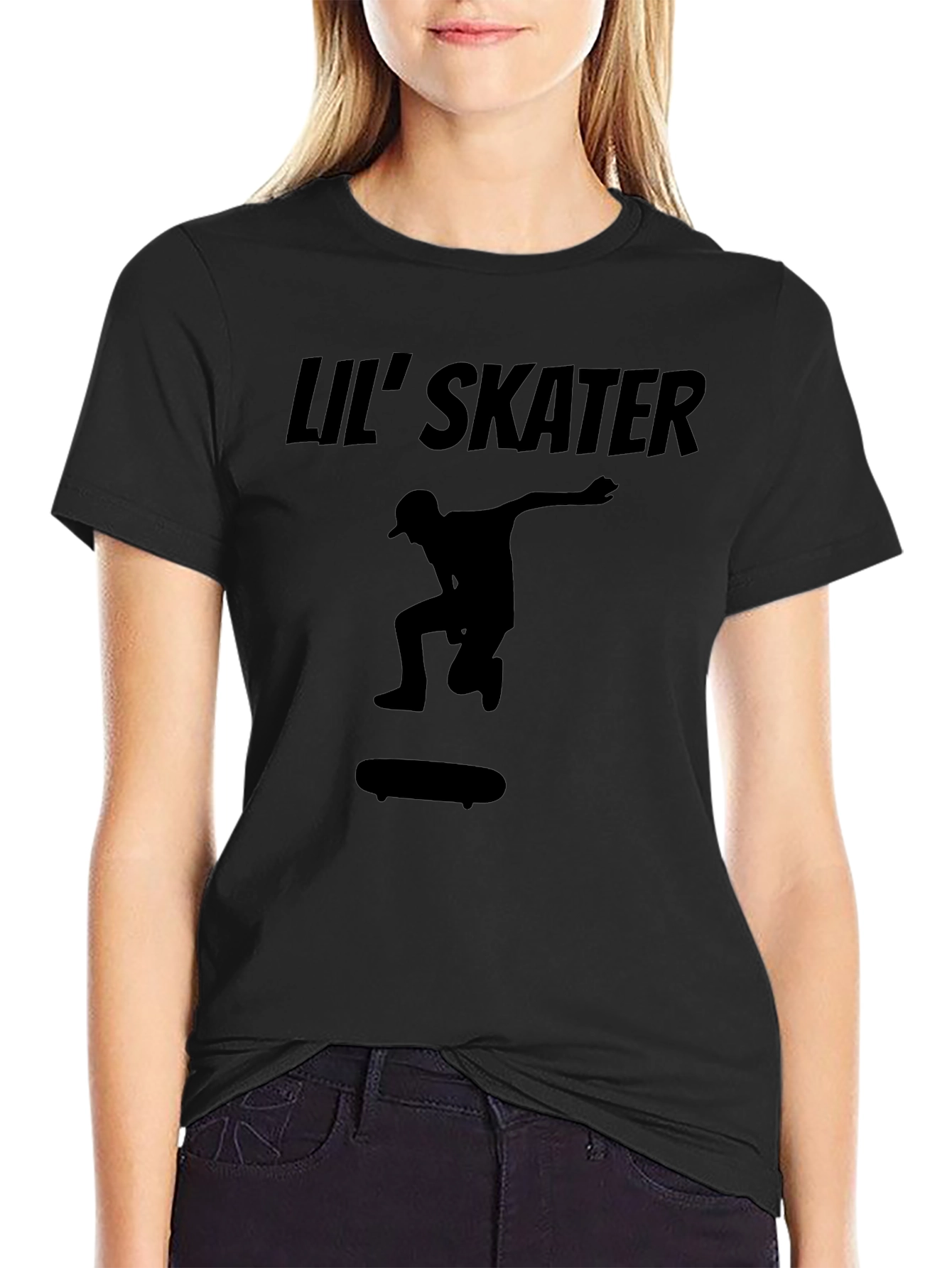 Lil Skater Black Graphic Tee