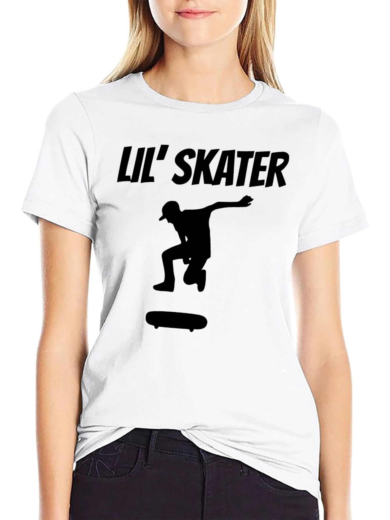 Lil Skater Black Graphic Tee