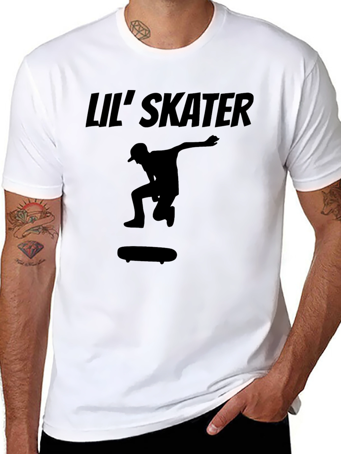 Lil Skater Black Graphic Tee