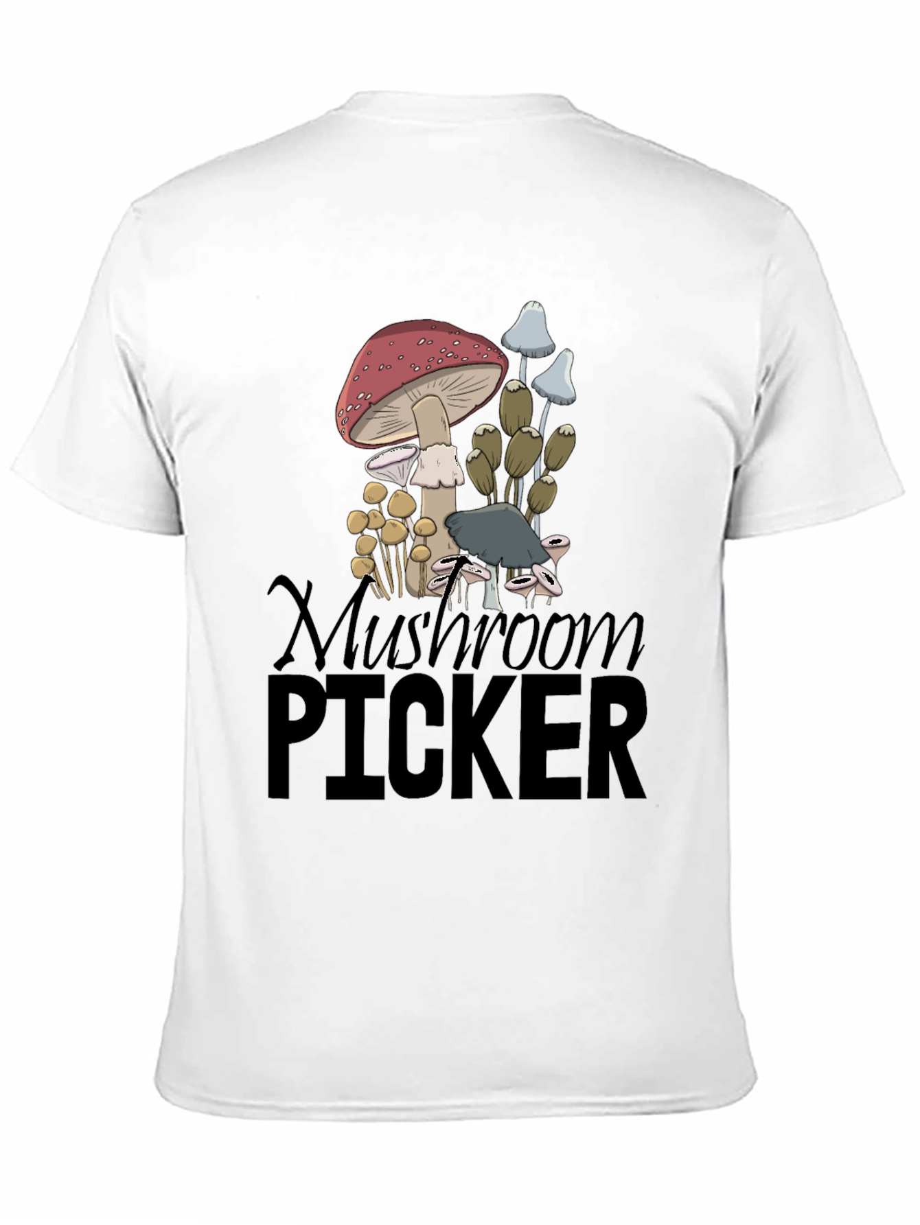 Mushroom Picker Graphic Tee - Nature Lovers T-Shirt