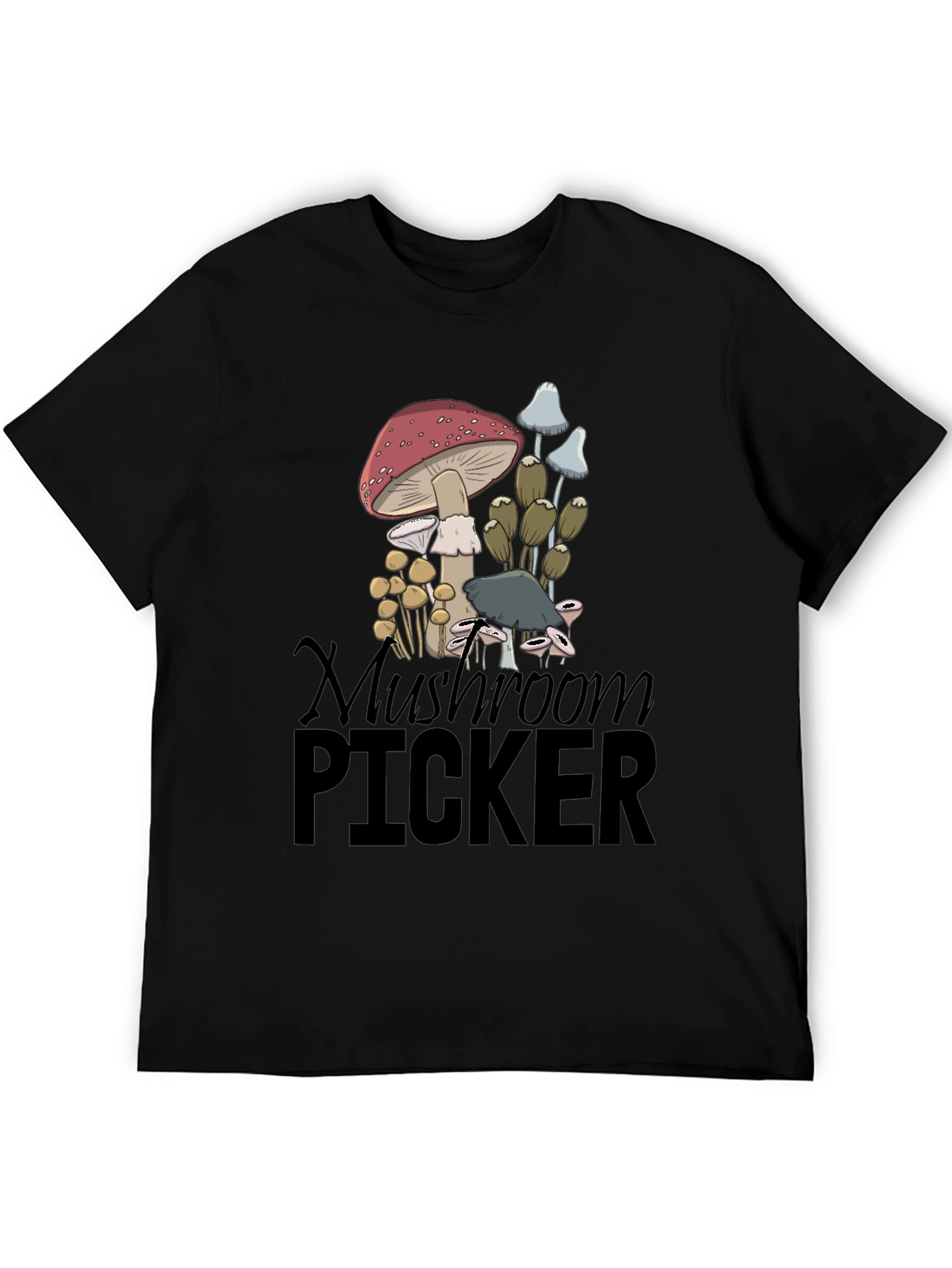 Mushroom Picker Graphic Tee - Nature Lovers T-Shirt